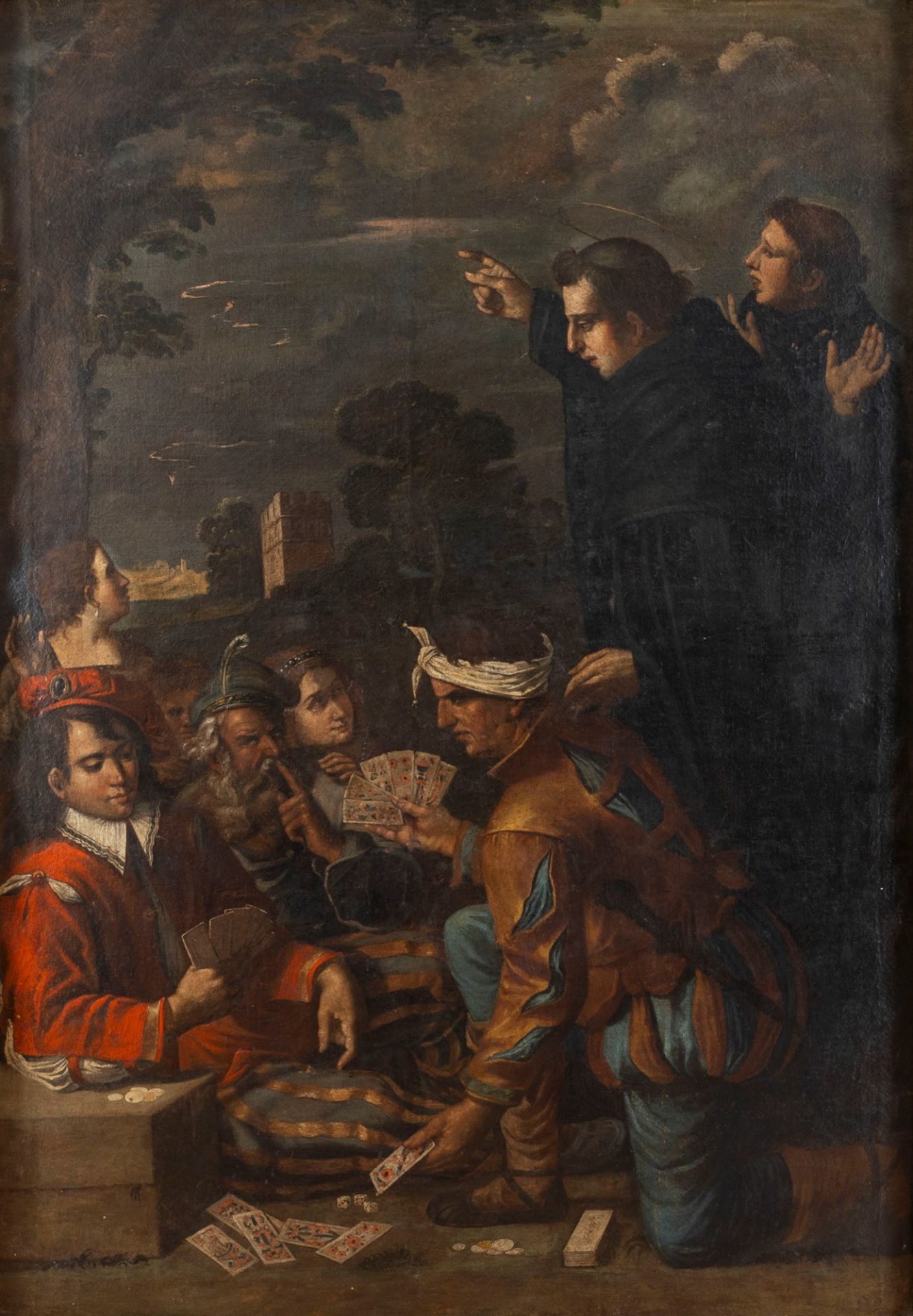 Giuseppe Caletti (Ferrara, circa 1600-1660) - Saint Philip Benizi strikes the criminals