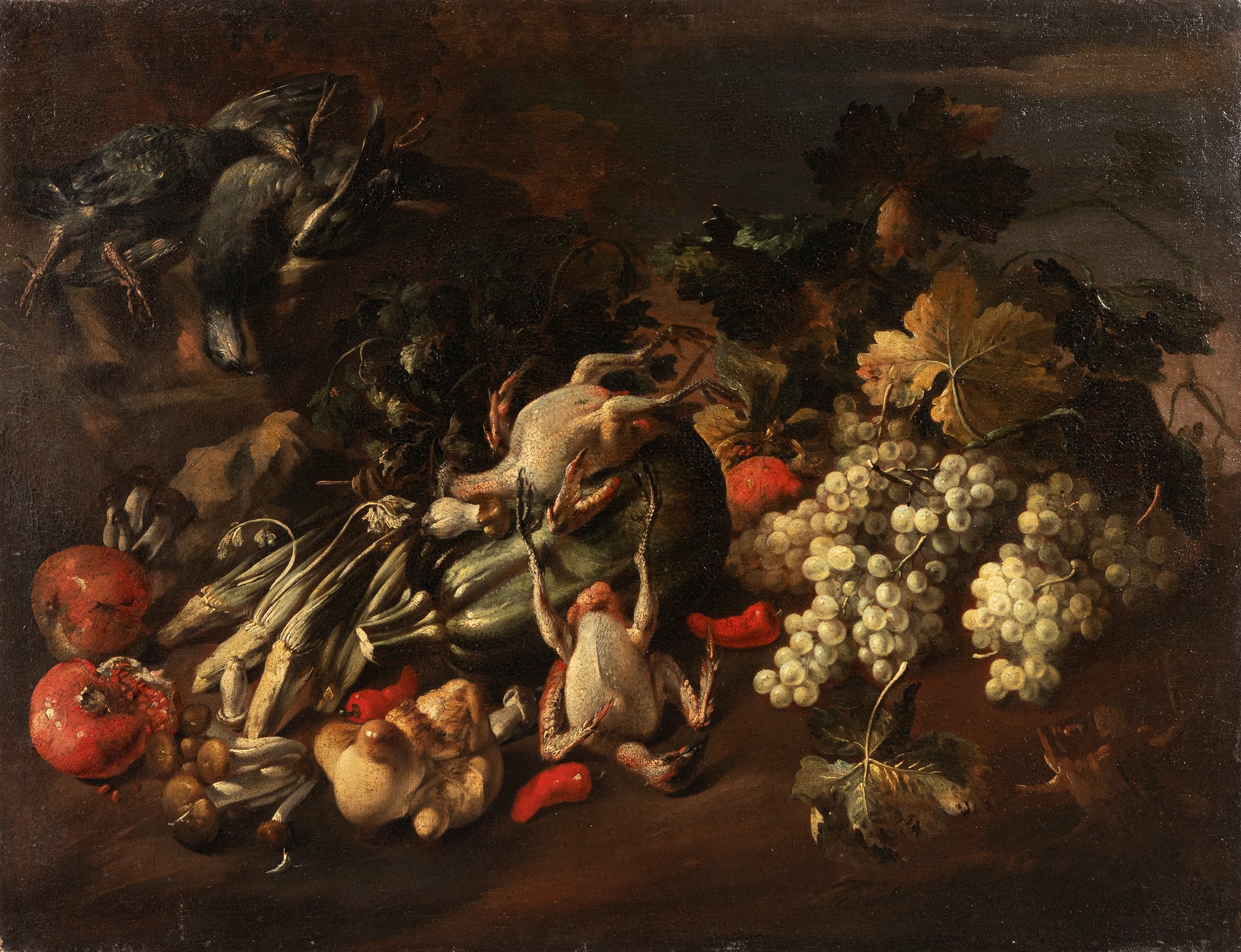 Felice Boselli (Piacenza 1650-Parma 1732) - Game, fruits and vegetables