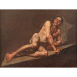 Neapolitan school, eighteenth century - Study of a male nude