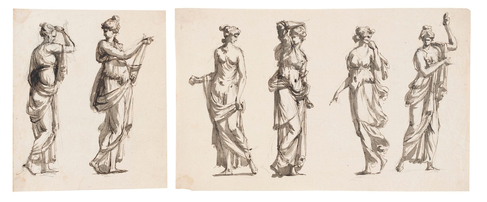 Giacomo Rossi (Bologna 1748-1817) - Study for classical female figures - Image 4 of 5