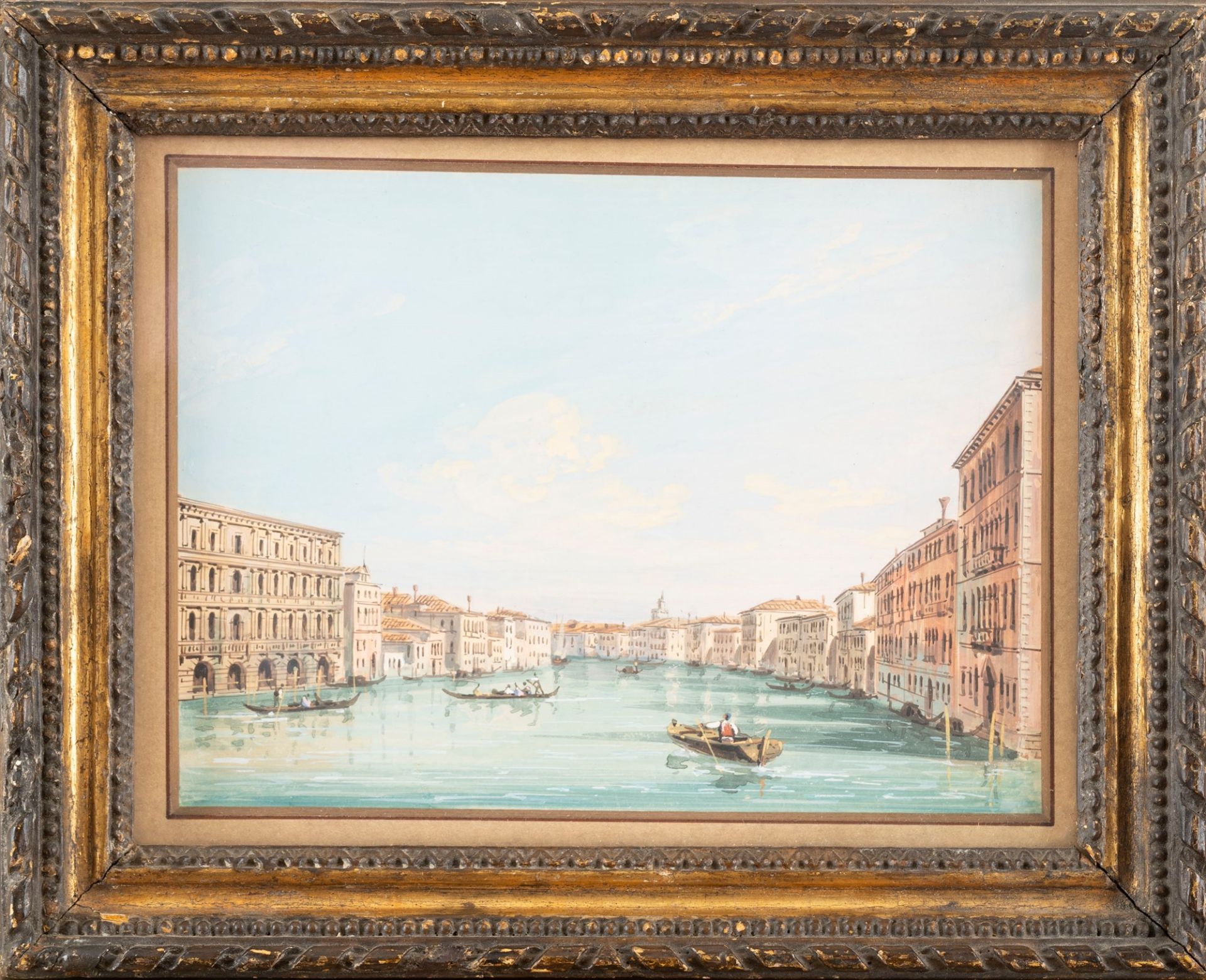 Venetian school, nineteenth century - Venice, Grand Canal - Bild 2 aus 3