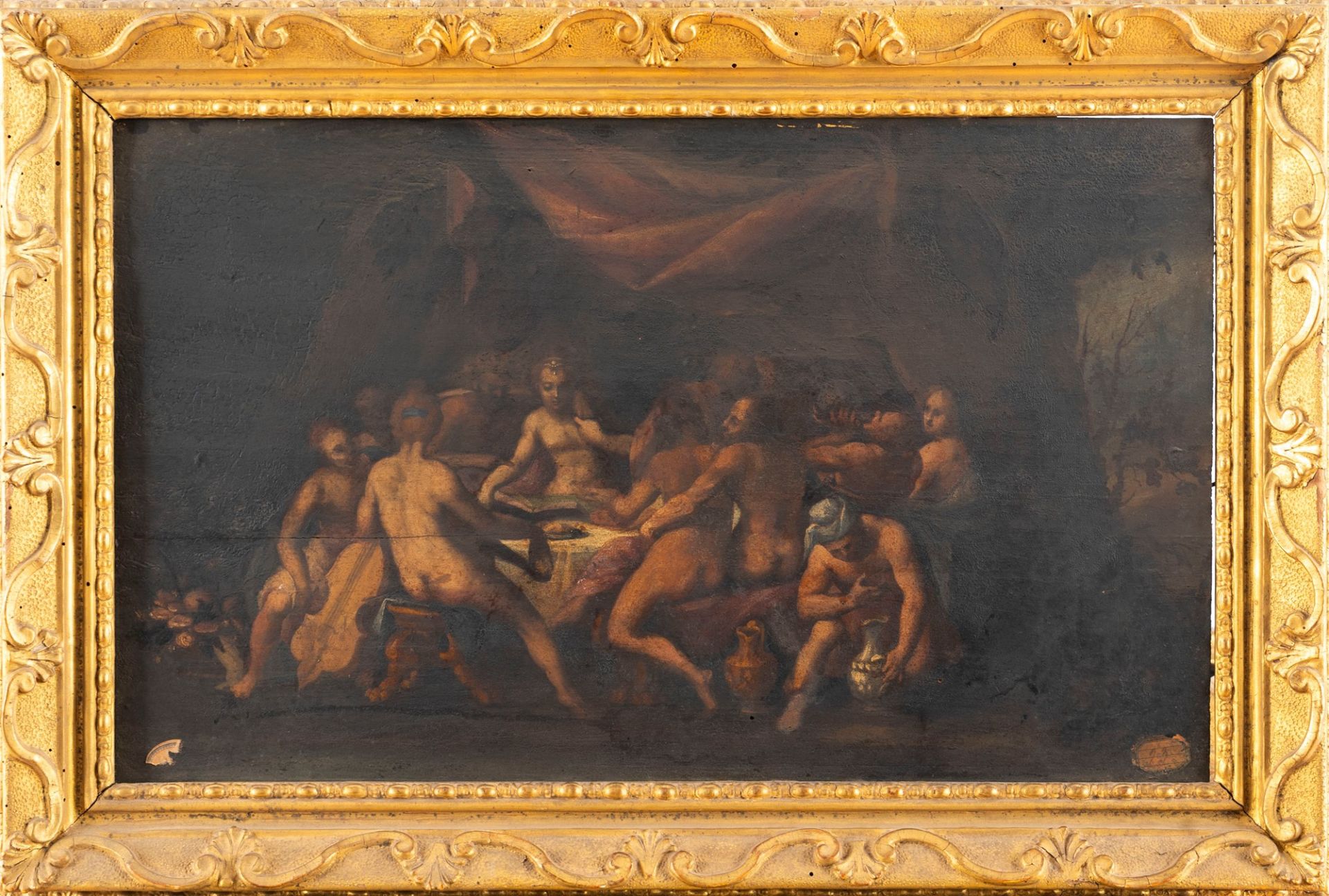 Flemish School, XVII century - Banquet of the Gods (sketch) - Bild 2 aus 3