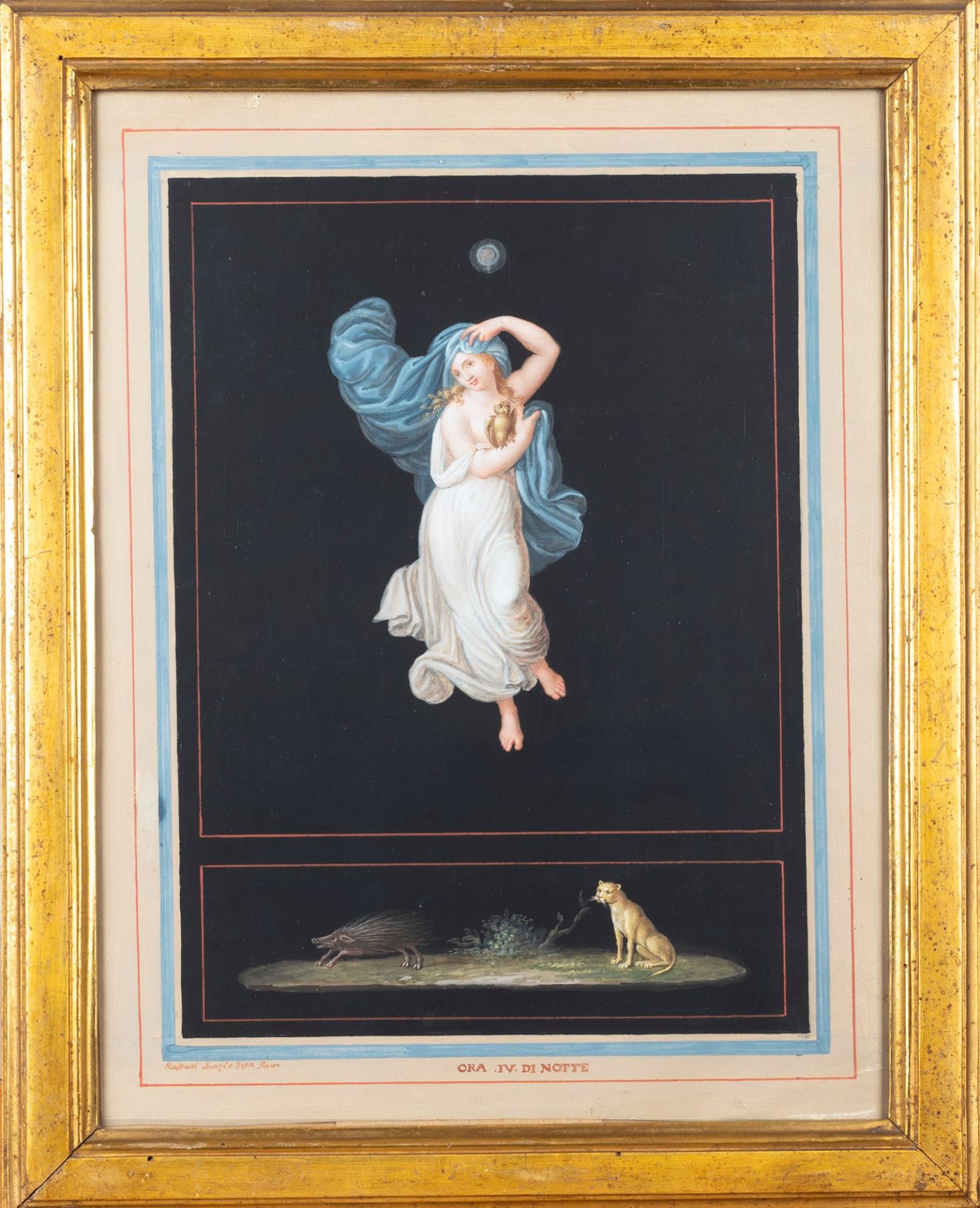 Academic painter of the nineteenth century, after Raphael - IV Hour of Night - Bild 2 aus 3
