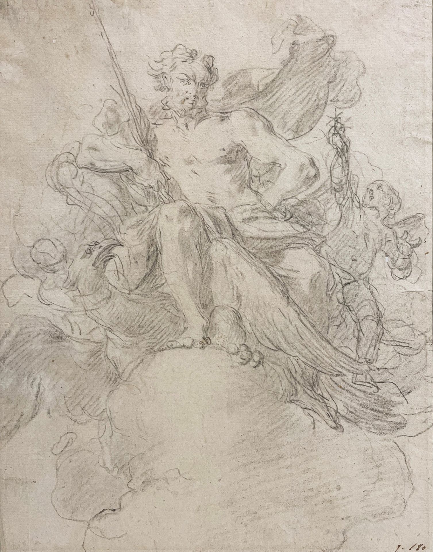 Attributed to Francesco Solimena (Canale di Serino 1657-Barra 1747) - Jupiter