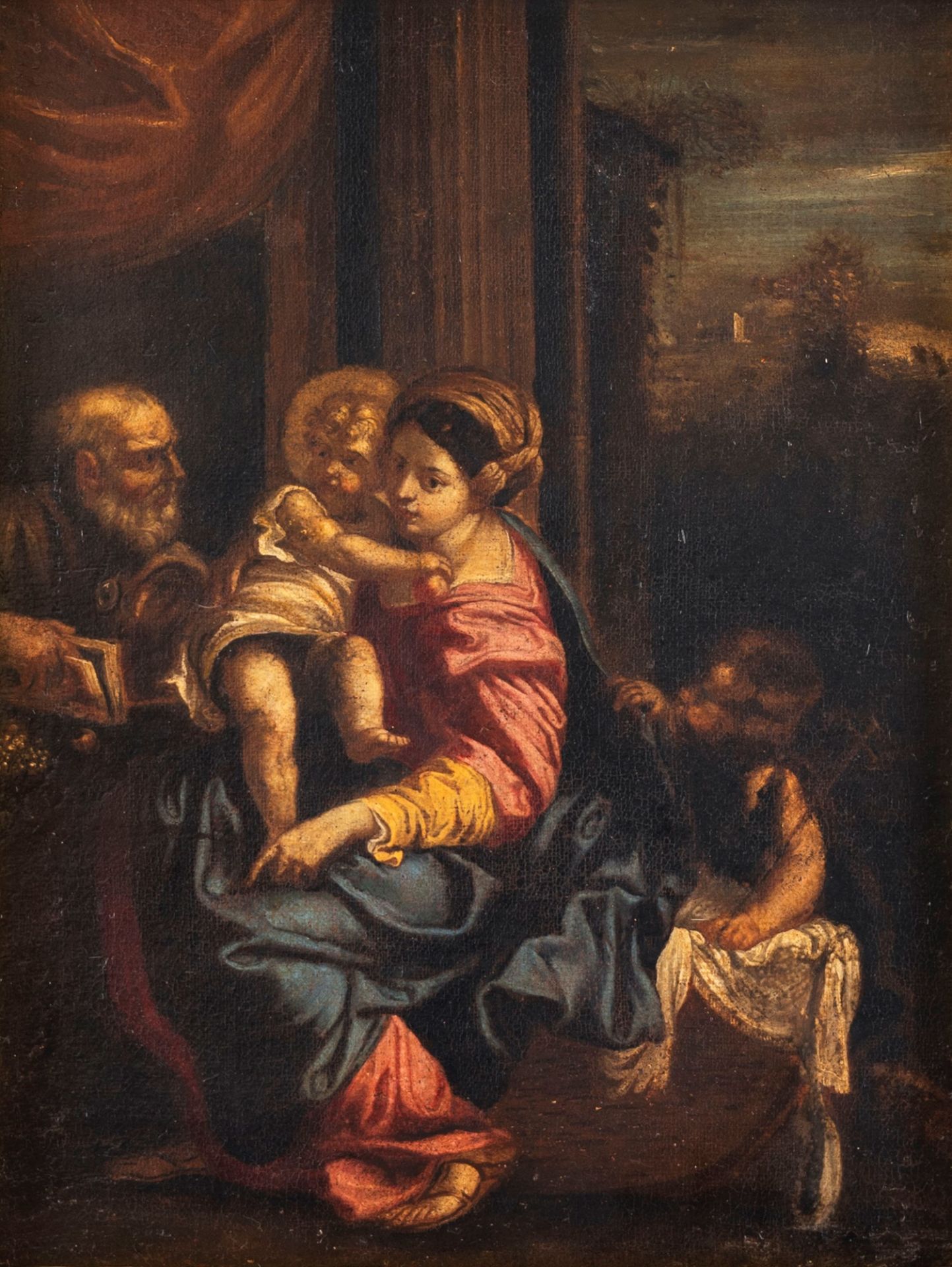 After Annibale Carracci - Holy Family with St. John (Madonna Montalto)