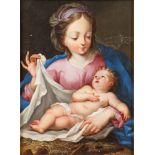 Roman school, eighteenth century - Madonna with Child