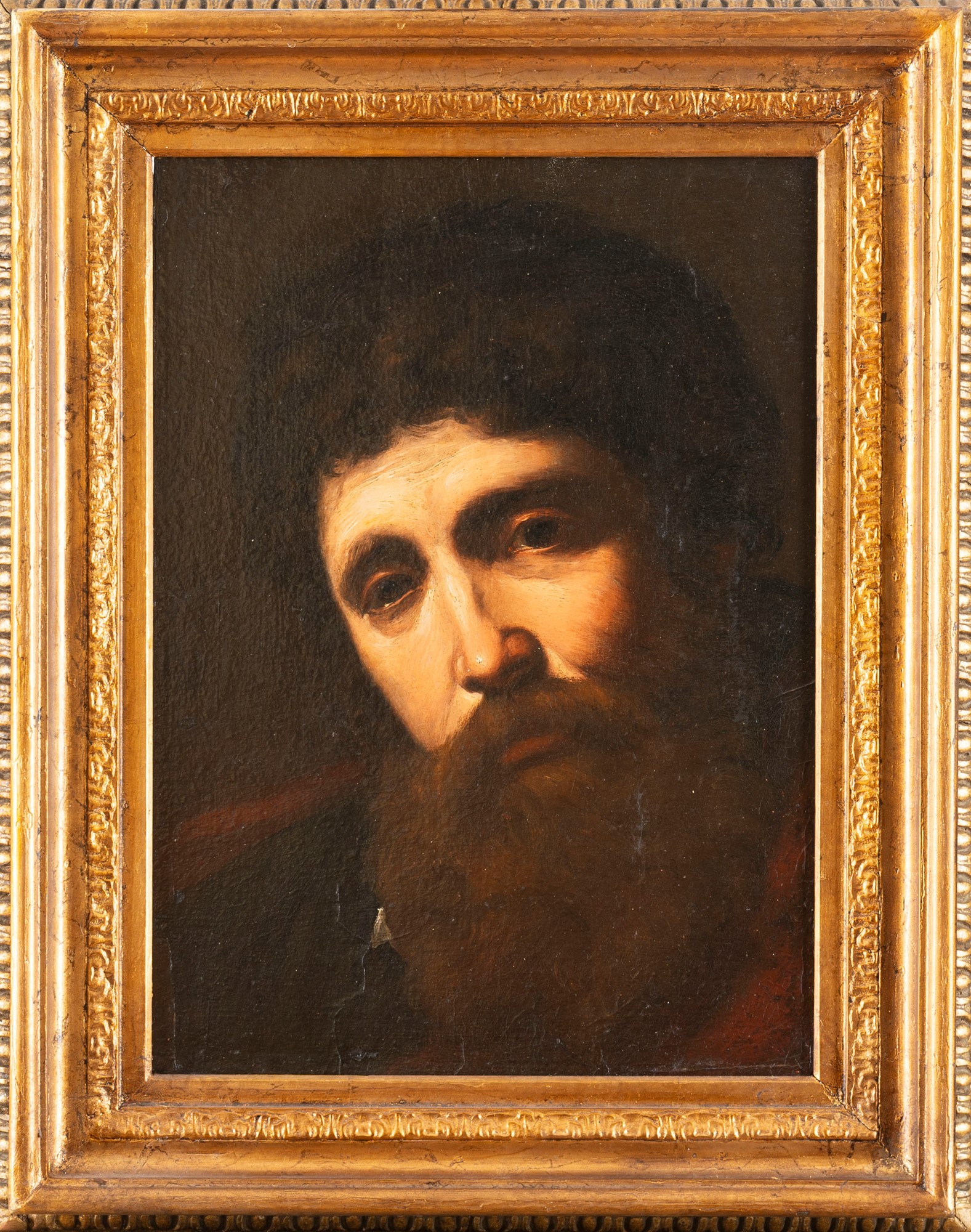 Neapolitan school, XVII century - Study for the face of Saint Paul - Image 2 of 3