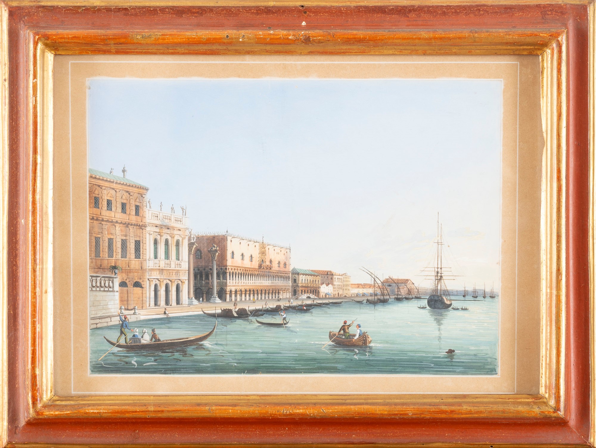 Venetian school, nineteenth century - Venice, Piazza San Marco; and Venice, San Marco Basin - Image 6 of 7