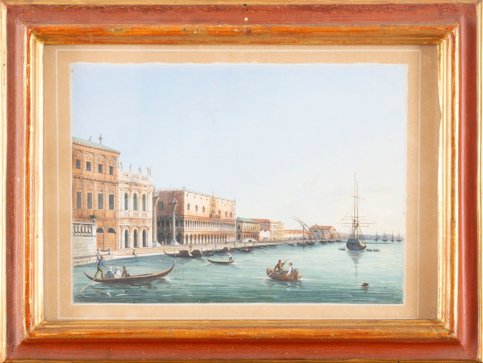 Venetian school, nineteenth century - Venice, Piazza San Marco; and Venice, San Marco Basin - Bild 6 aus 7