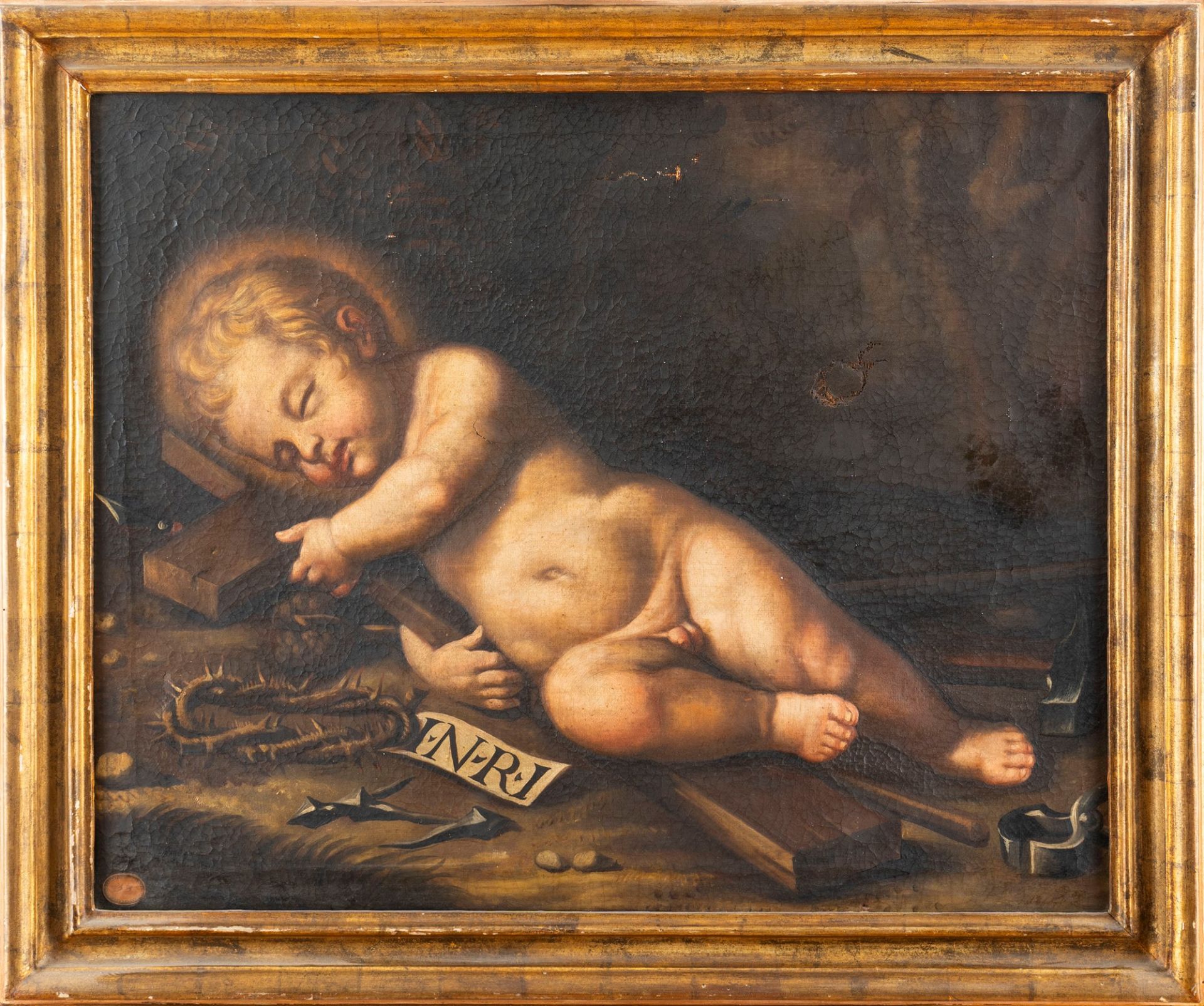 Emilian School, XVII century - Sleeping Infant Jesus with symbols of the Passion - Bild 2 aus 3