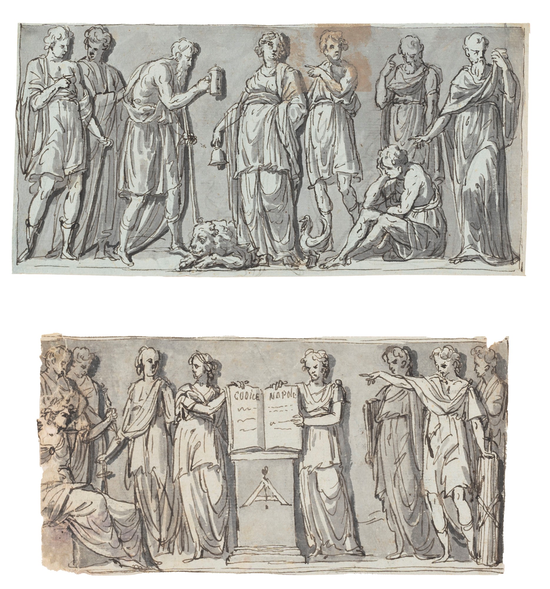 Giacomo Rossi (Bologna 1748-1817) - Studies for classical scenes