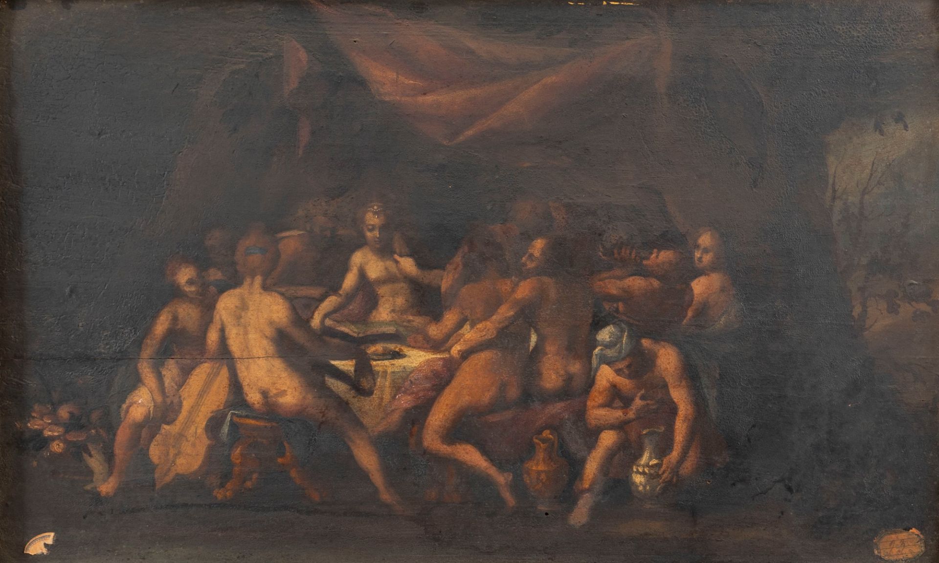 Flemish School, XVII century - Banquet of the Gods (sketch)