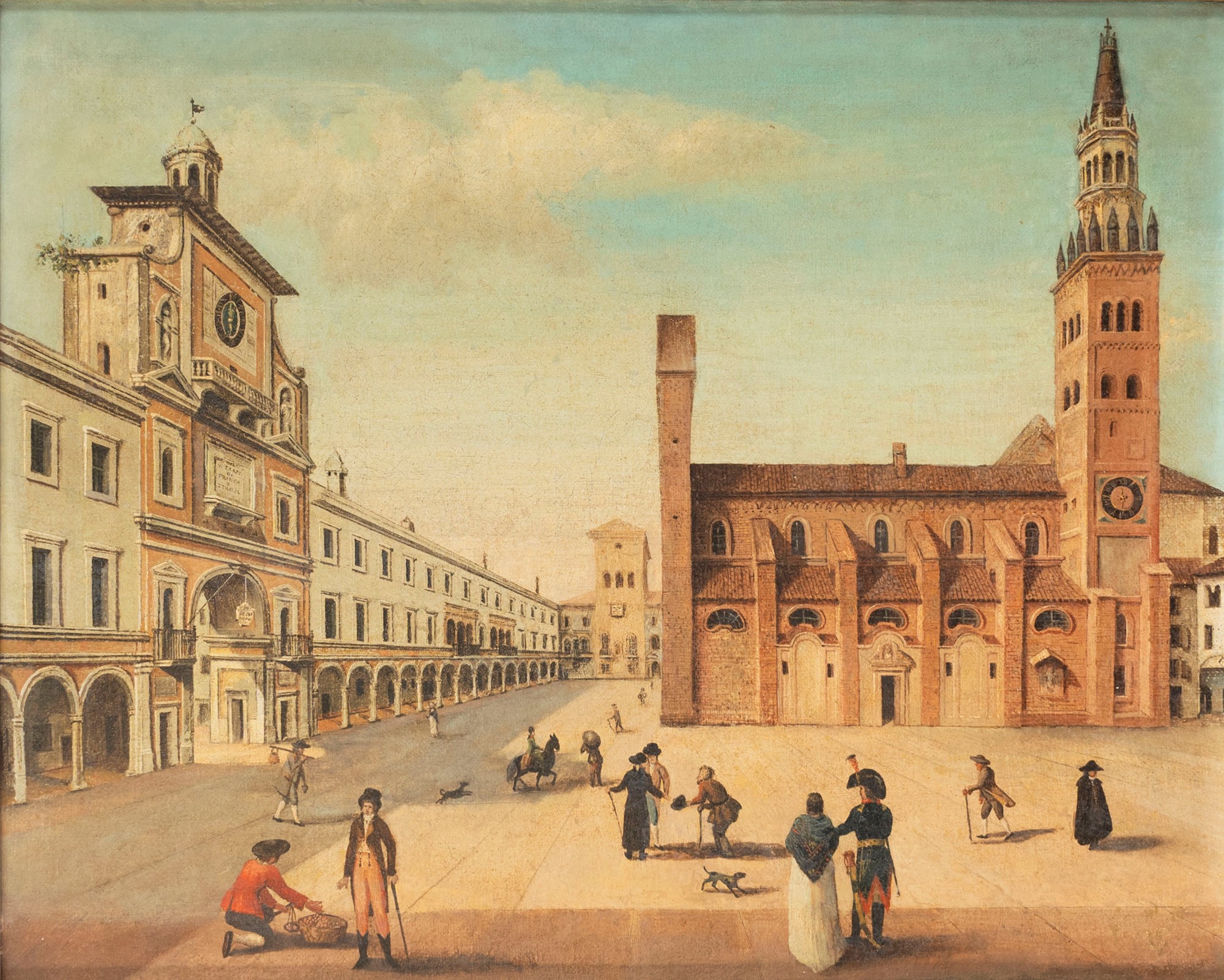 School of Northern Italy, early nineteenth century - View of Crema with the Cathedral of Santa Maria