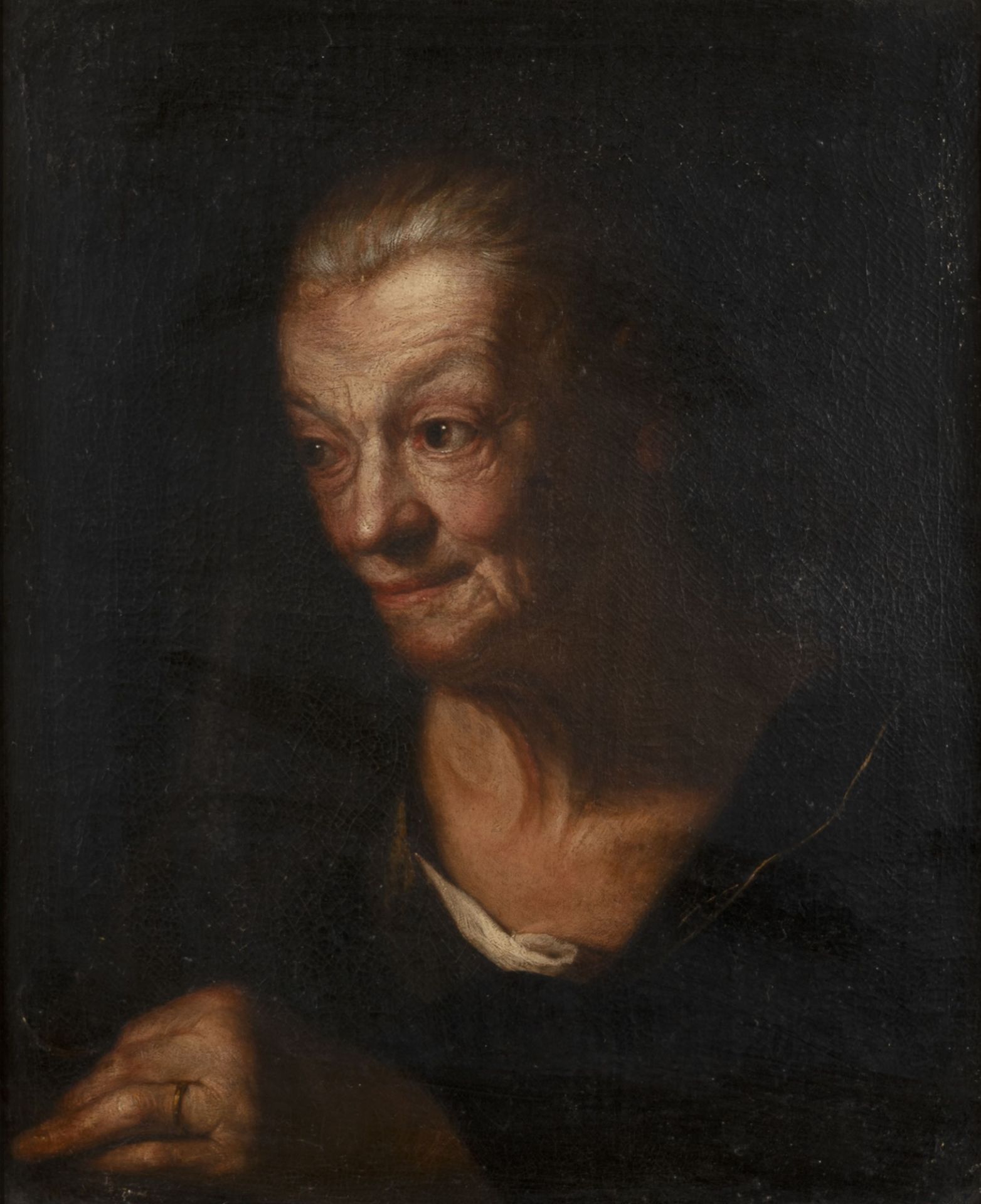 Attributed to Pietro Bellotti (Volciana 1645-Gargnano 1700) - Portrait of an old woman