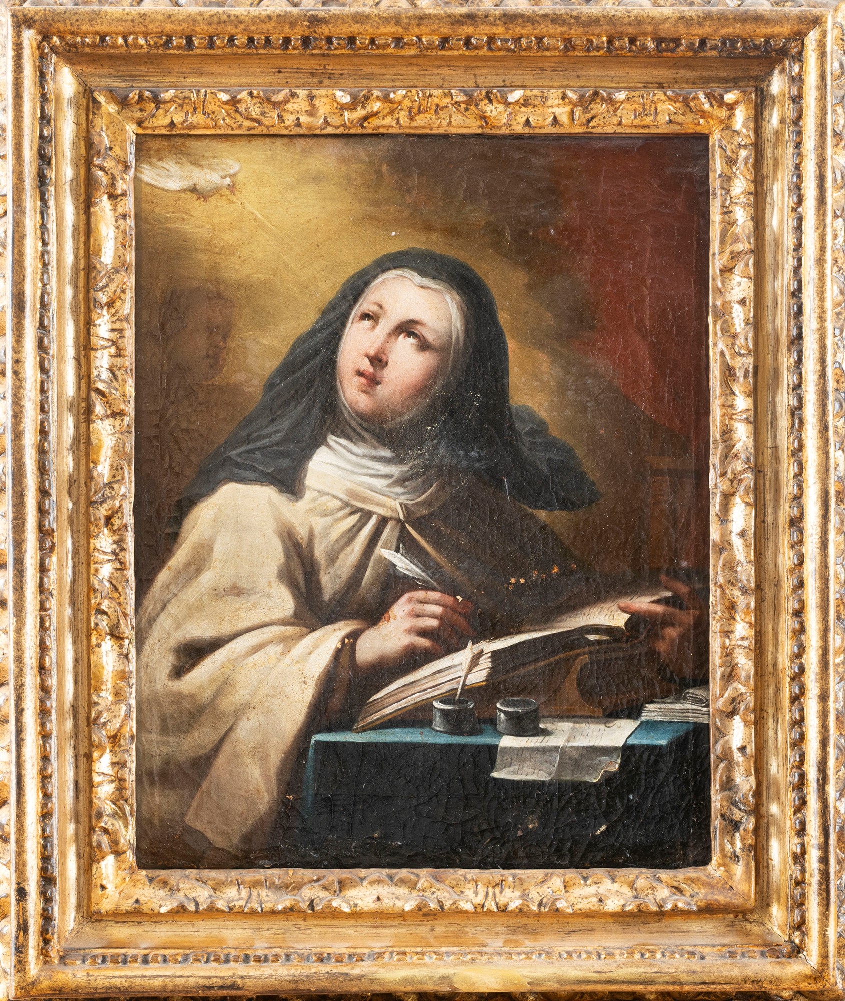 School of Southern Italy, XVII century - Saint Teresa - Image 2 of 3