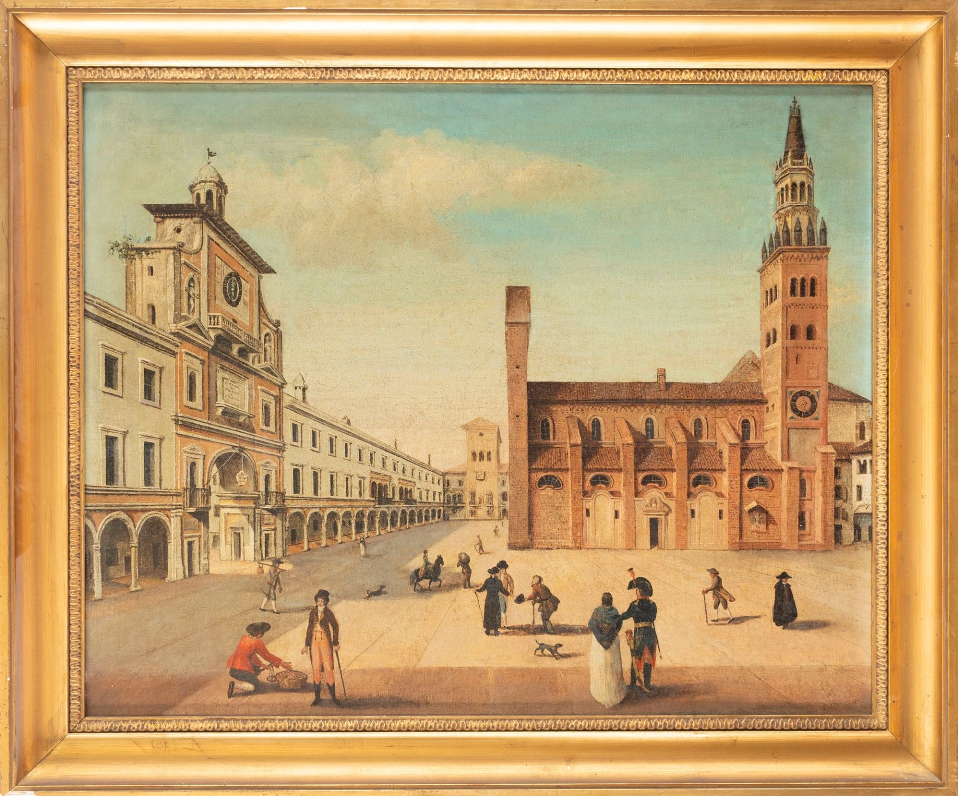 School of Northern Italy, early nineteenth century - View of Crema with the Cathedral of Santa Maria - Bild 2 aus 3