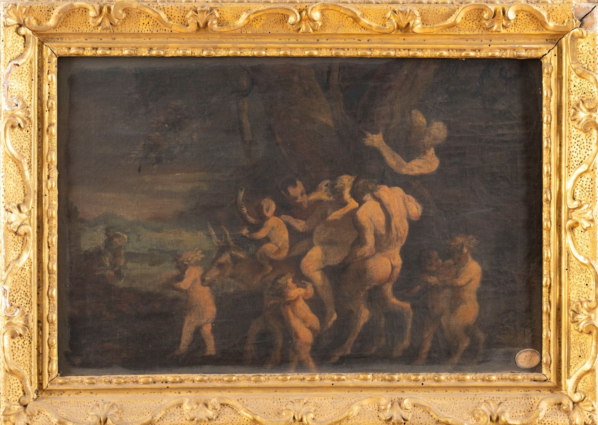 Flemish School, XVII century - Bacchanal (sketch) - Image 2 of 3