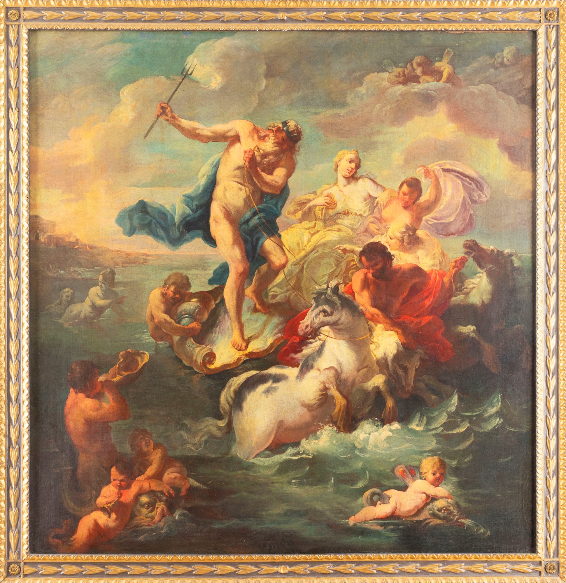French school, XVIII century - Triumph of Neptune - Image 2 of 3