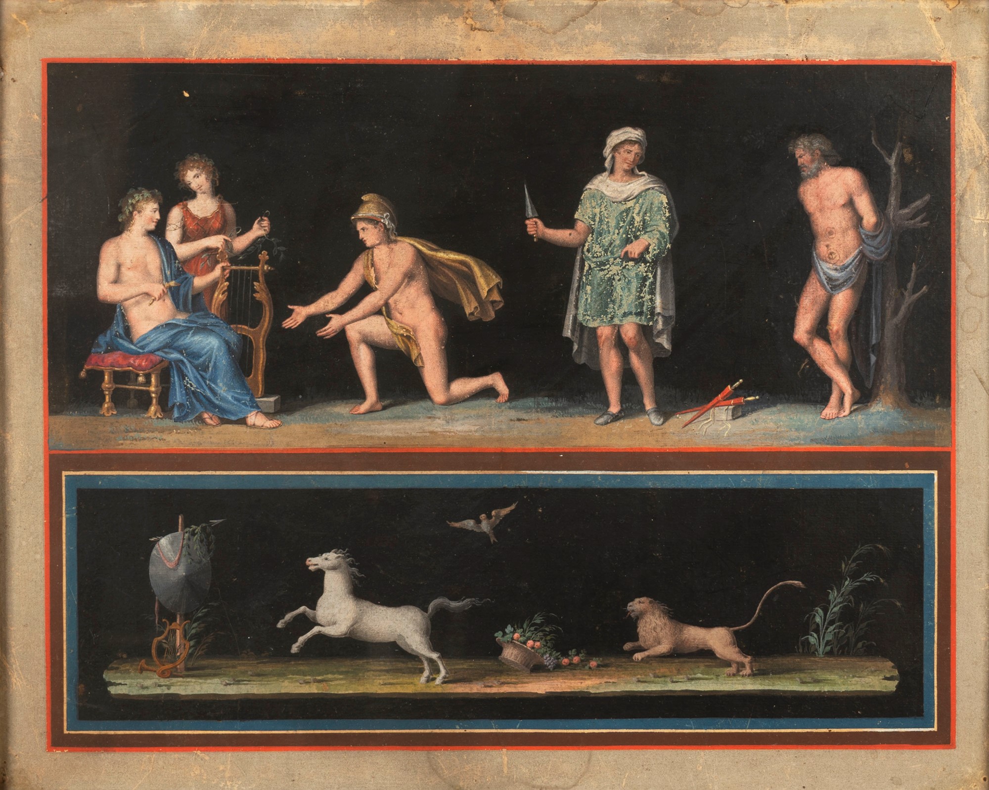 Neoclassical Artist - Two classic scenes: Roman rite; and Apollo and Marsyas - Image 5 of 7