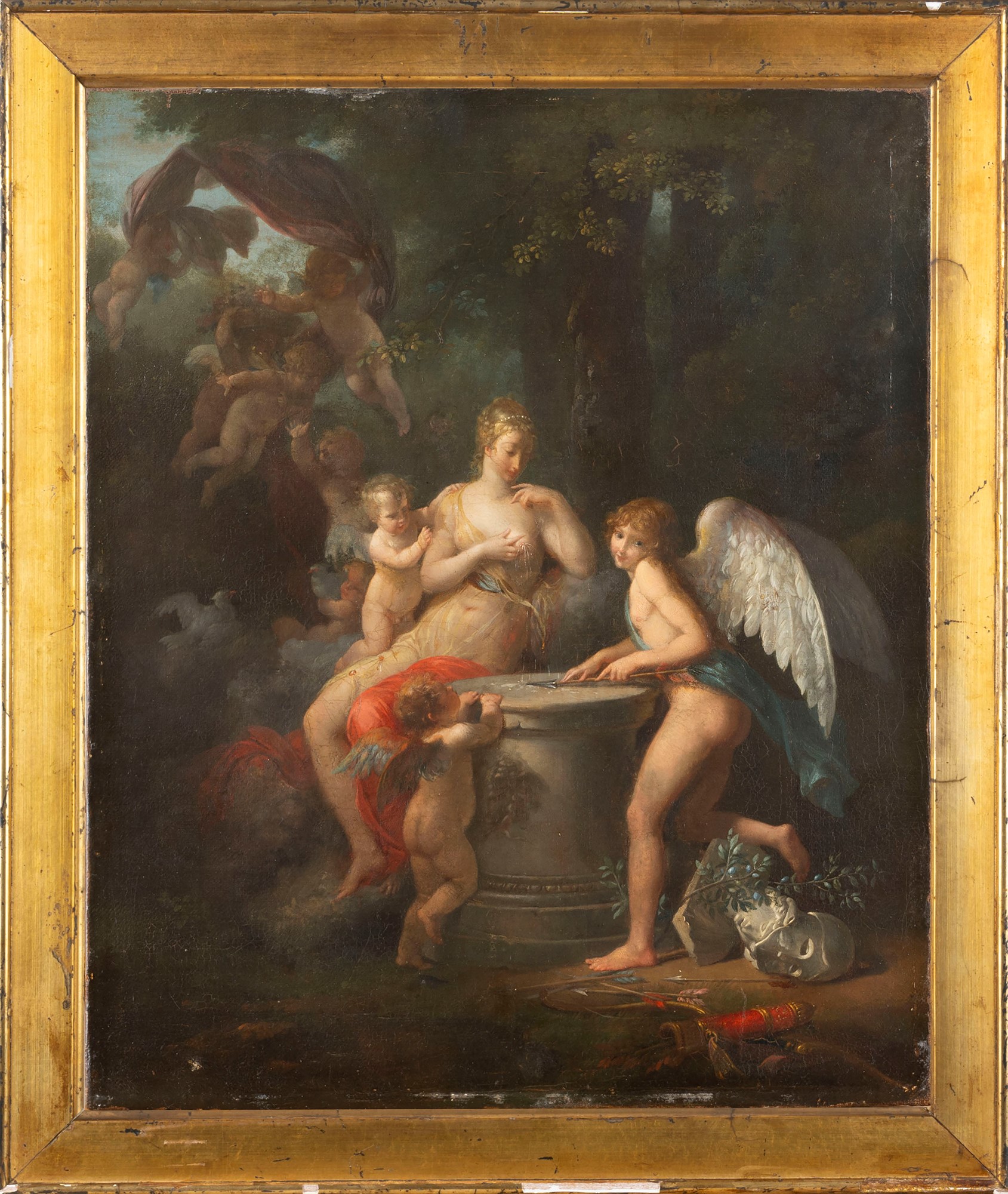 French school, early nineteenth century - Venus and Cupid - Image 2 of 3