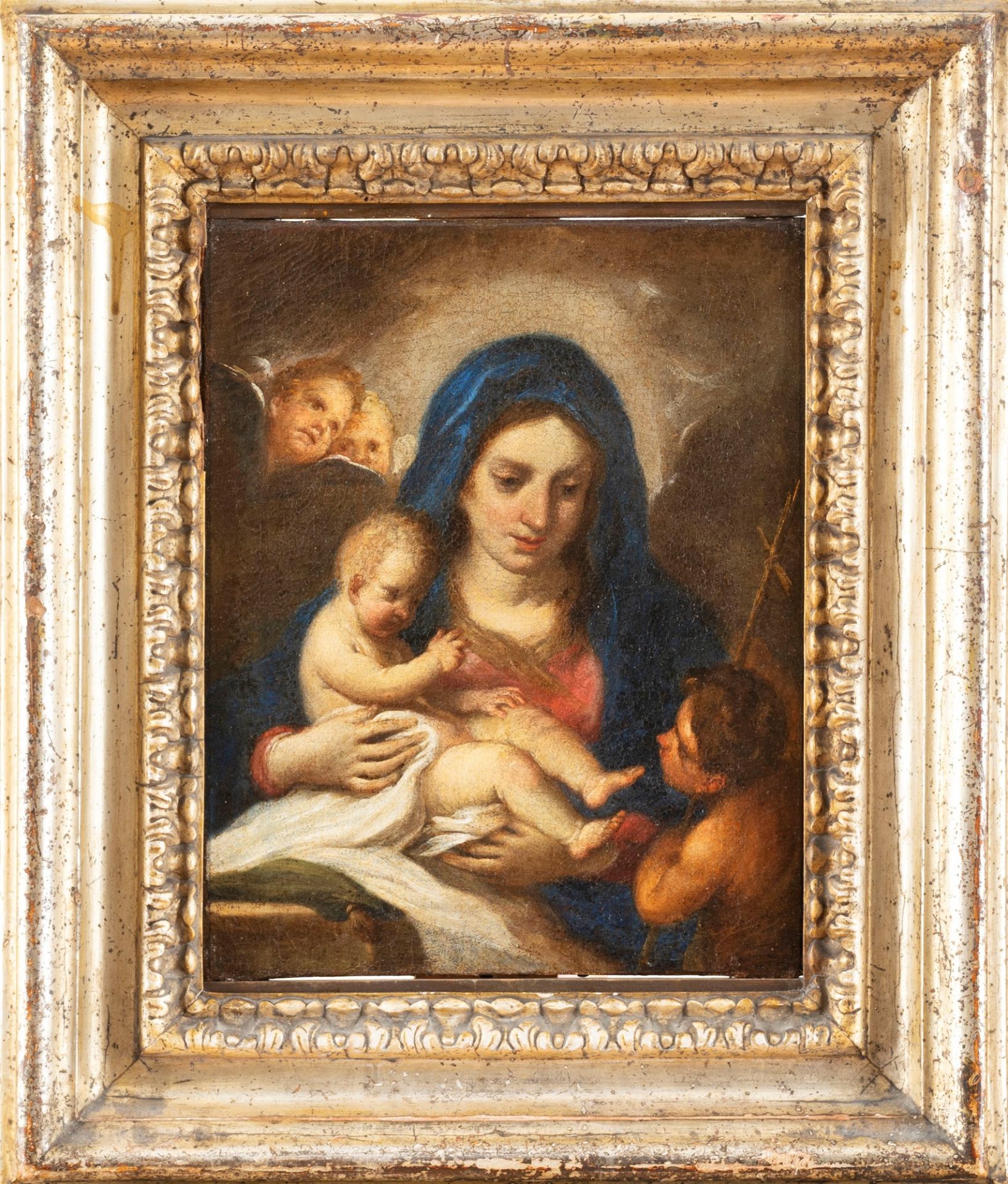 Roman school, eighteenth century - Madonna with Child and Saint John - Image 2 of 3
