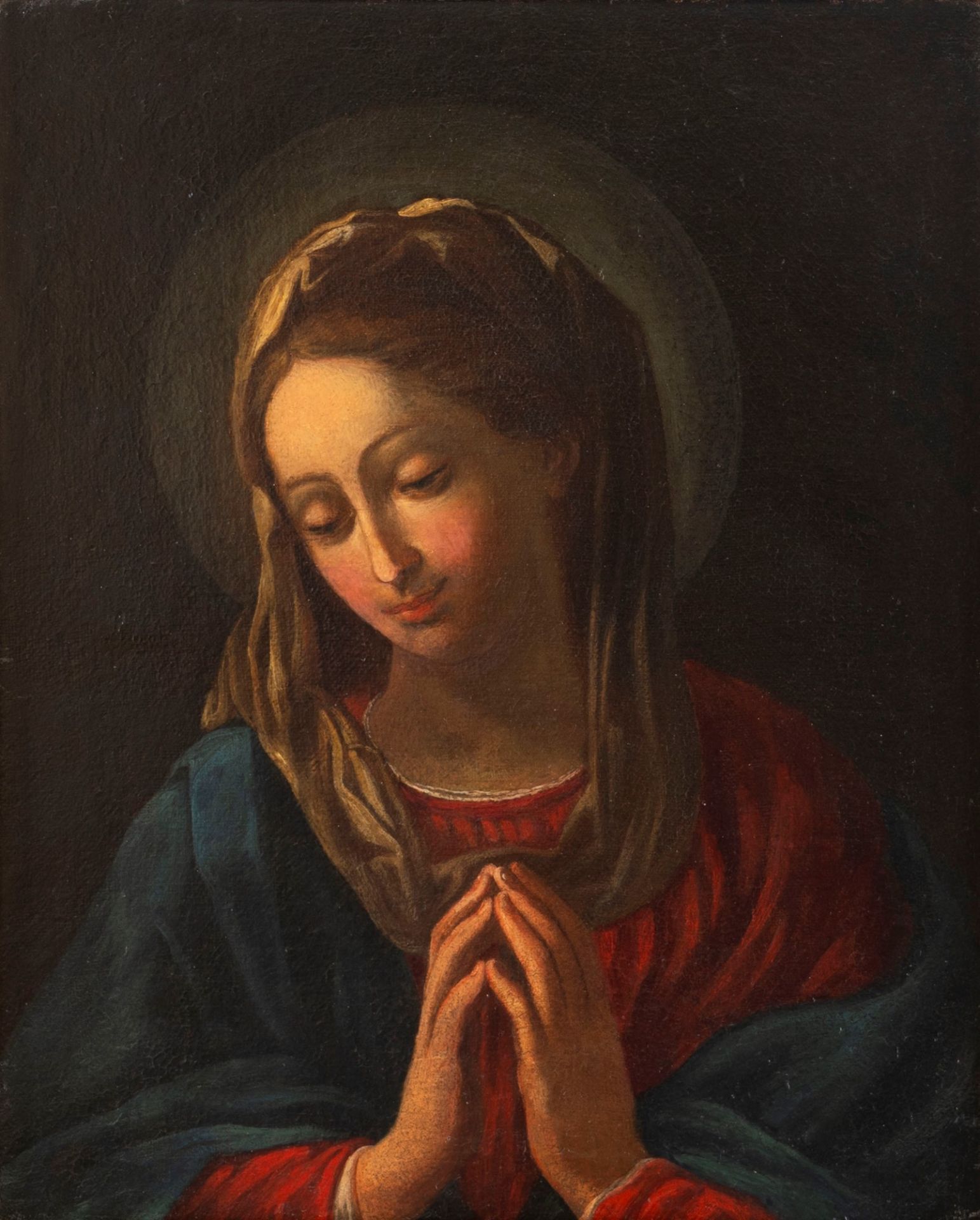 Roman school, eighteenth century - Praying Madonna