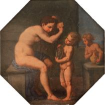 Emilian School, XVII century - Toilet of Venus