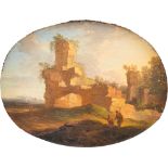 Circle of Jan Frans van Bloemen, known as Horizon - Landscape with ruins