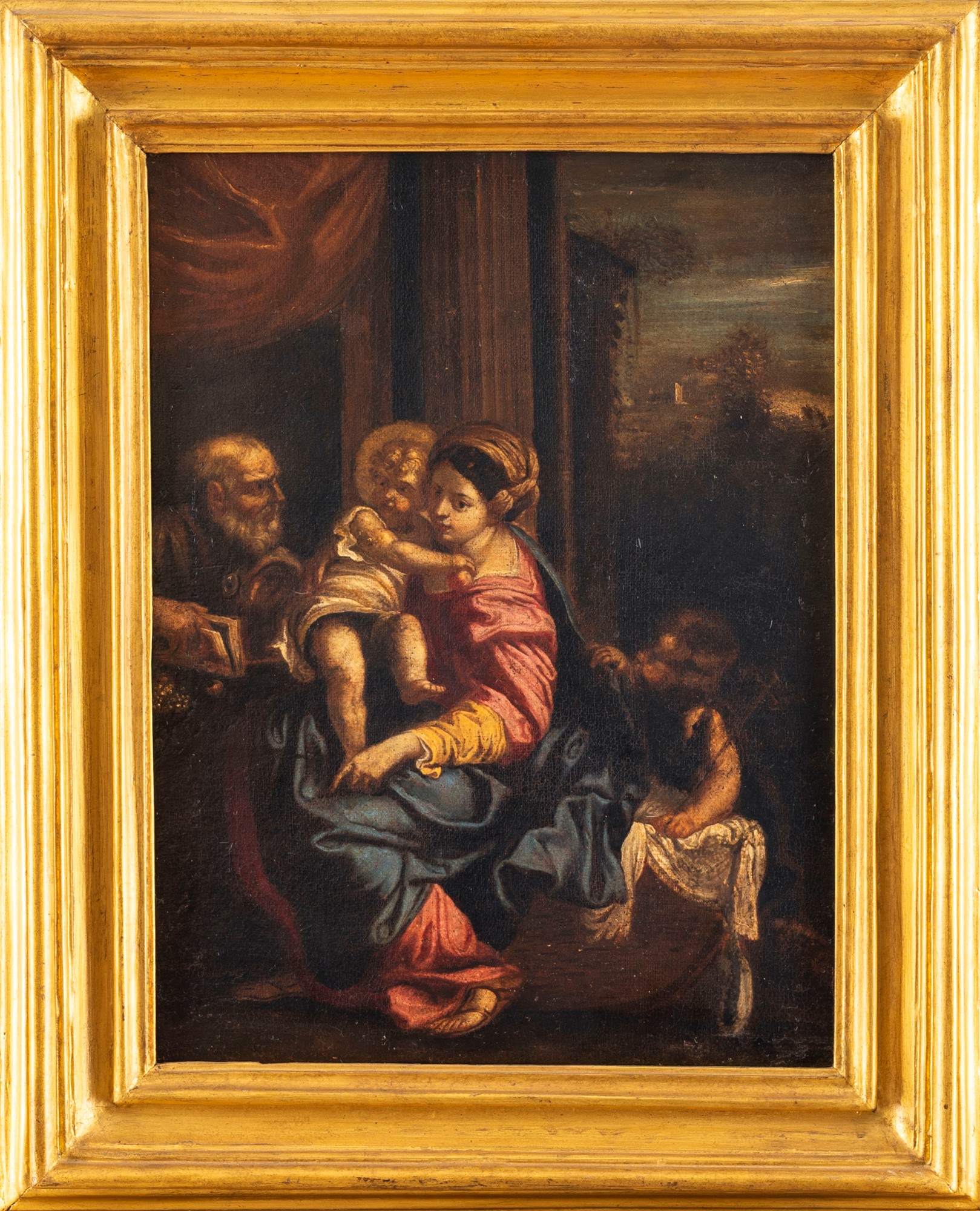 After Annibale Carracci - Holy Family with St. John (Madonna Montalto) - Image 2 of 3