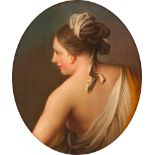 English school, late eighteenth century - early nineteenth century - Young woman from behind