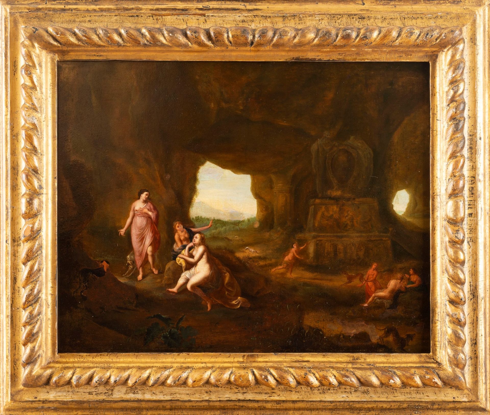 Abraham van Cuylenborch (Utrecht 1620-1658) - Diana and Actaeon at a cave with classical ruins - Bild 2 aus 3