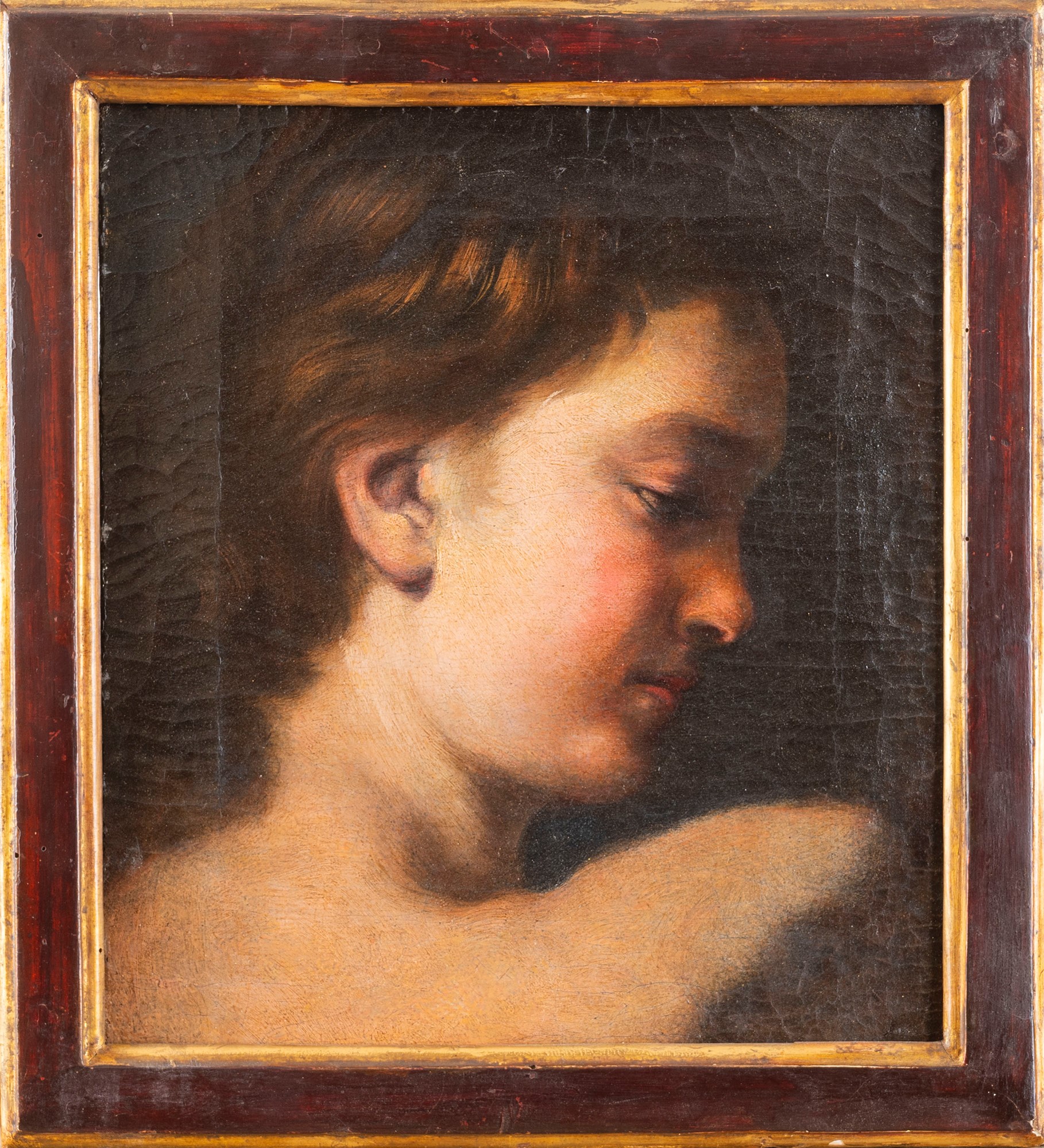 Tuscan School, XVII century - Study of a young man - Image 2 of 3
