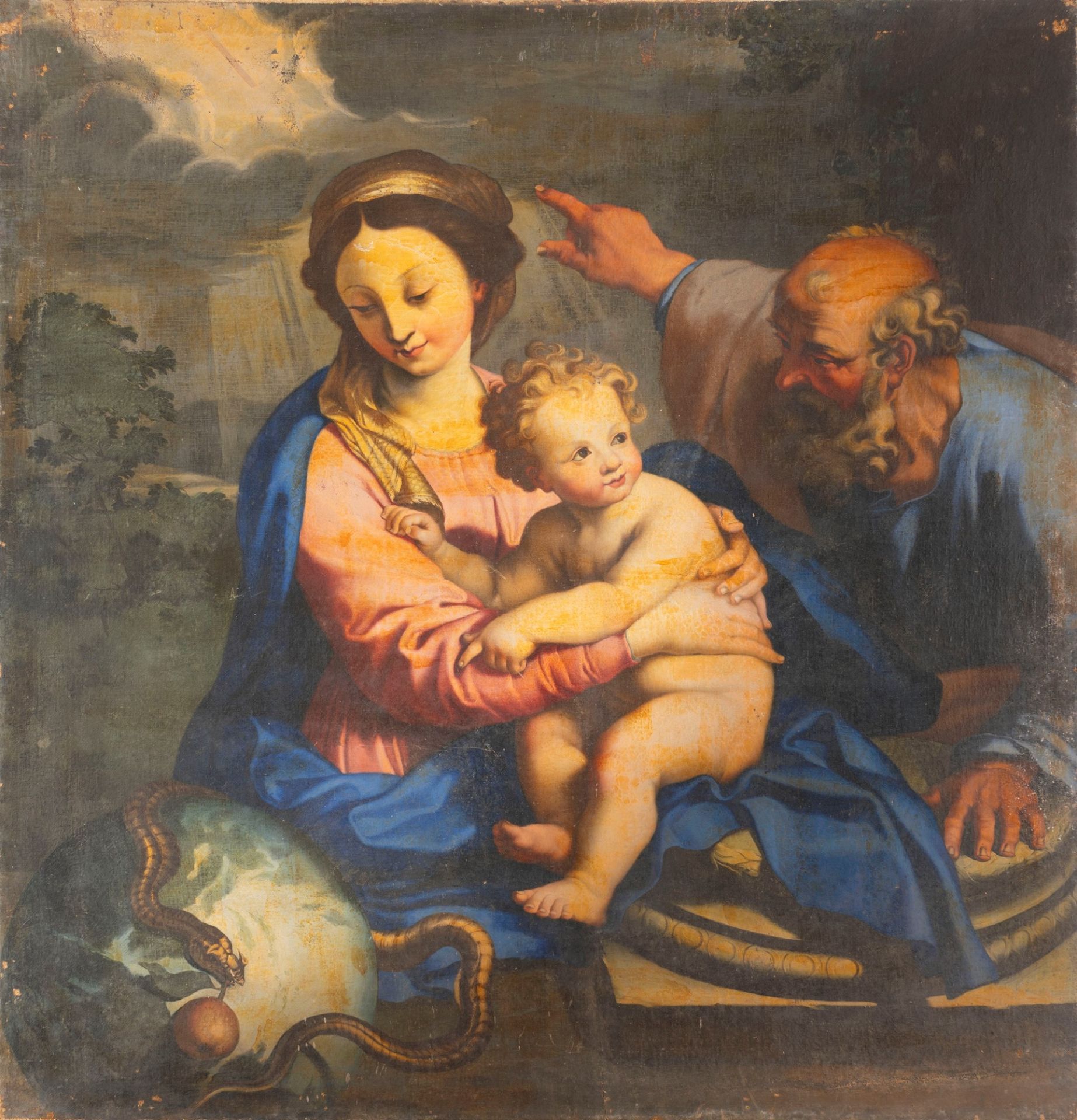 Roman school, second half of the seventeenth century - Holy Family