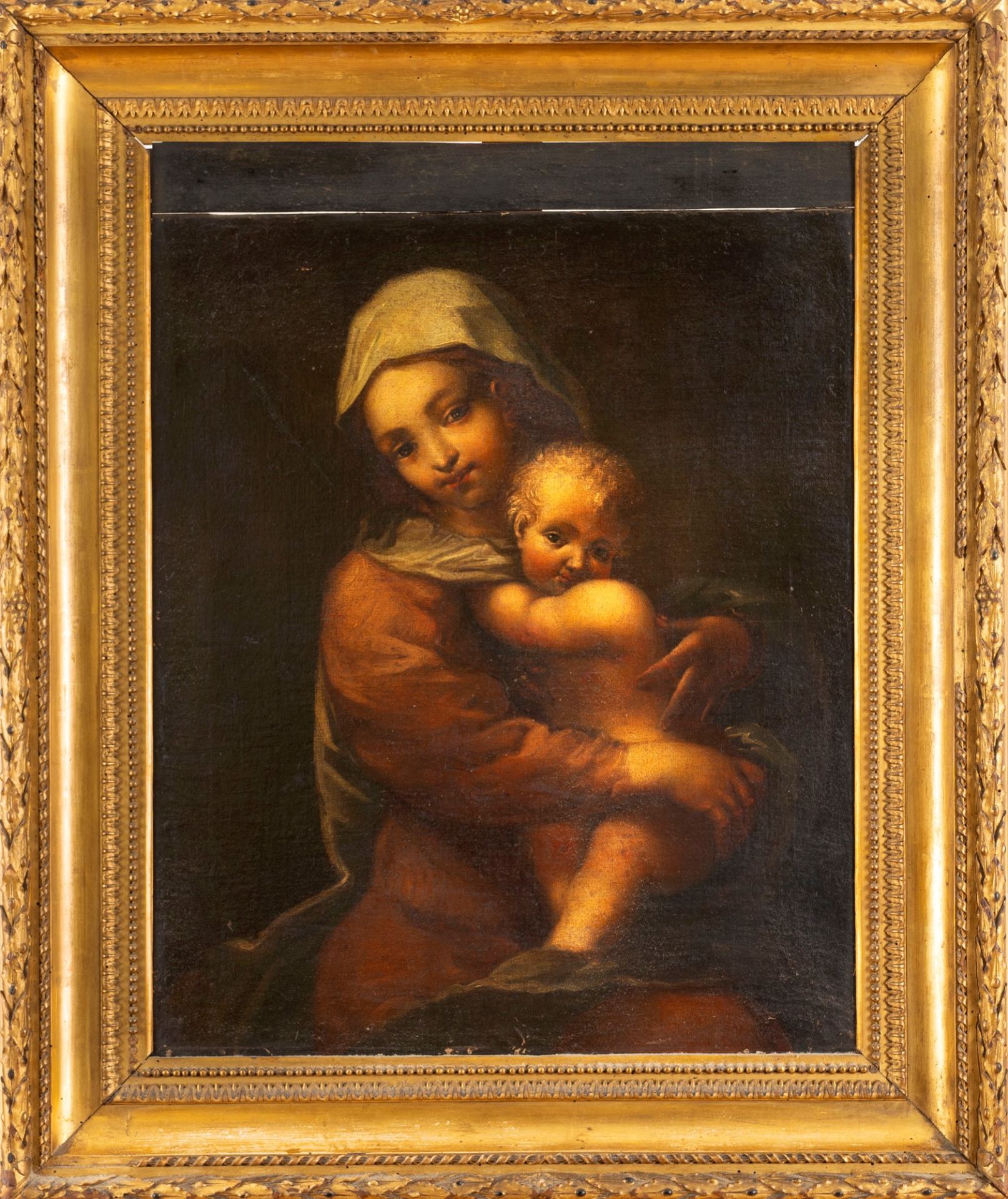 School of Northern Italy, XVII century - Madonna with Child - Bild 2 aus 3