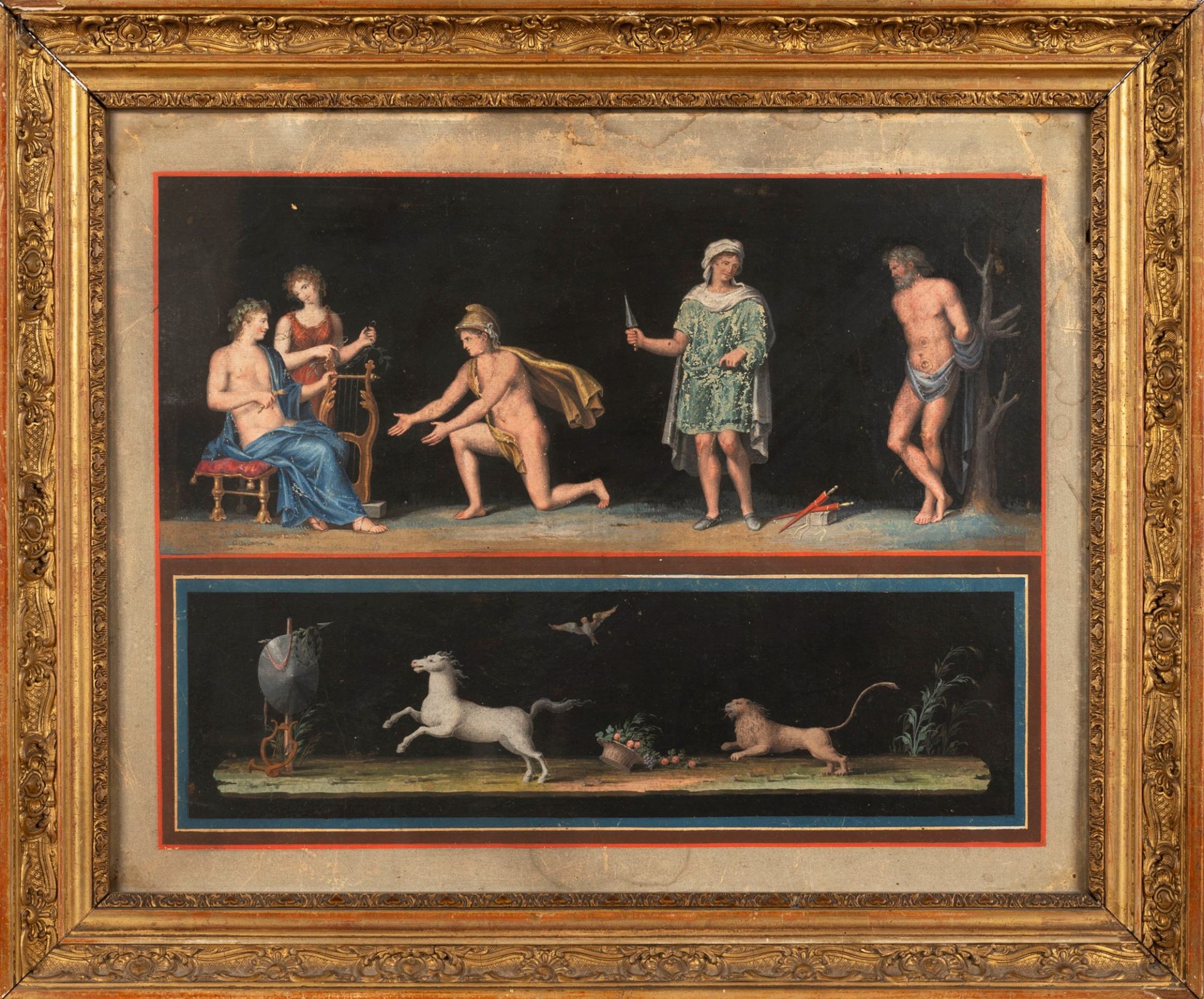 Neoclassical Artist - Two classic scenes: Roman rite; and Apollo and Marsyas - Image 6 of 7