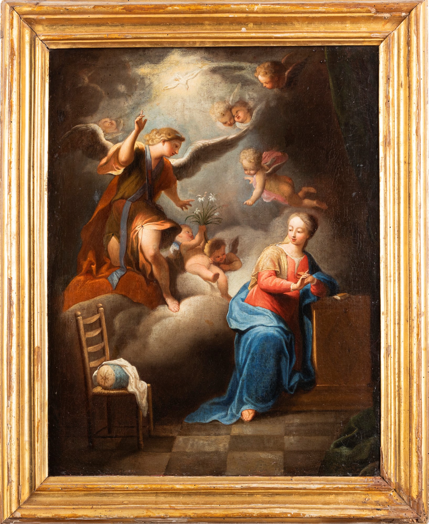 Giuseppe Antonio Luchi, known as the Diecimino (Borgo a Mozzano 1709-1774) - Annunciation - Image 2 of 7