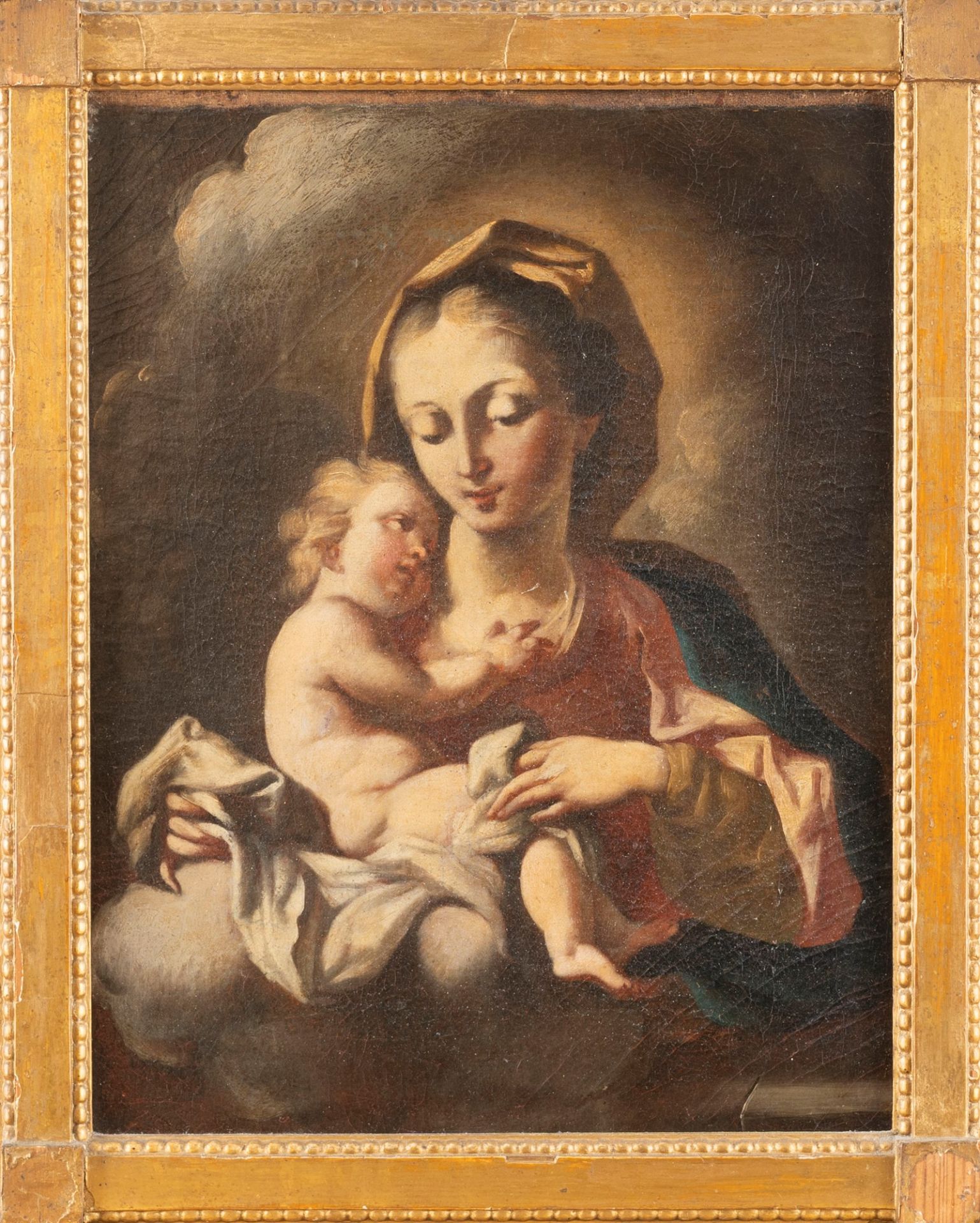 Neapolitan school, eighteenth century - Madonna with Child - Image 2 of 3