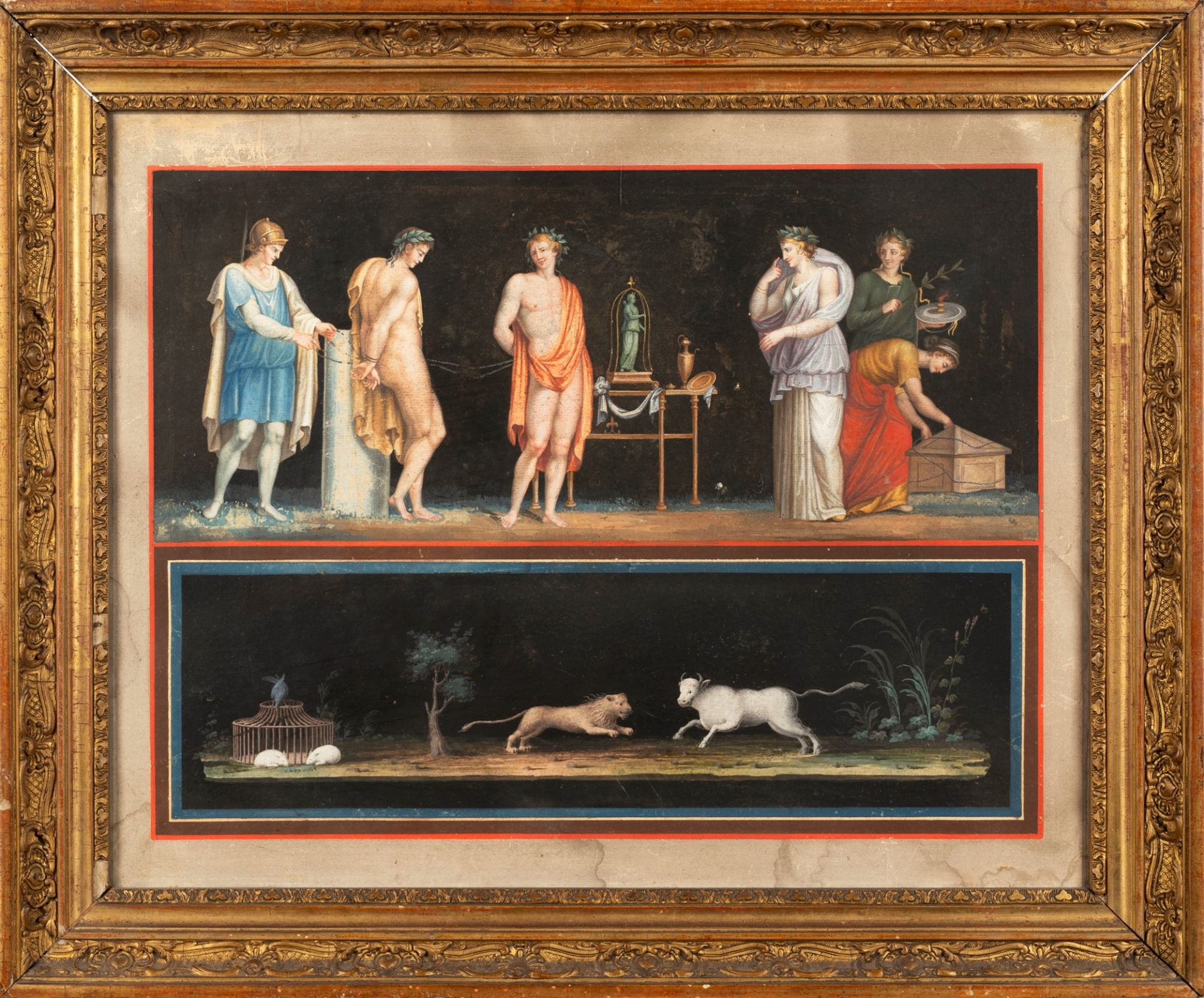 Neoclassical Artist - Two classic scenes: Roman rite; and Apollo and Marsyas - Image 3 of 7