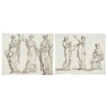 Giacomo Rossi (Bologna 1748-1817) - Studies for classical scenes