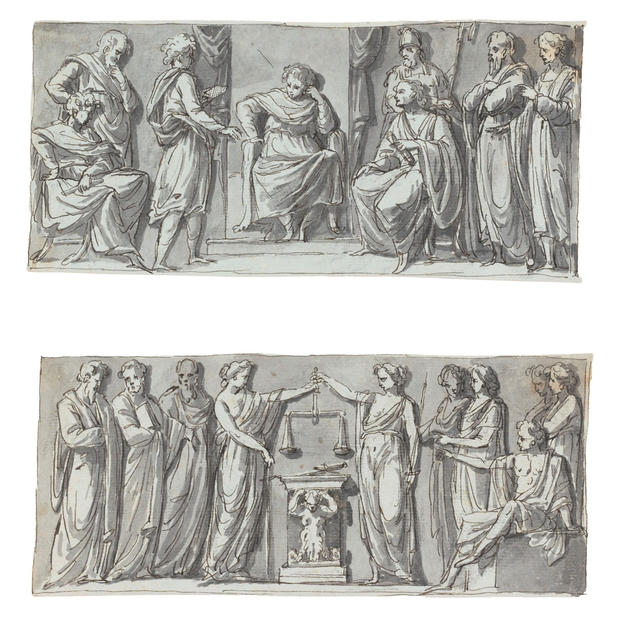 Giacomo Rossi (Bologna 1748-1817) - Studies for classical scenes - Image 2 of 4