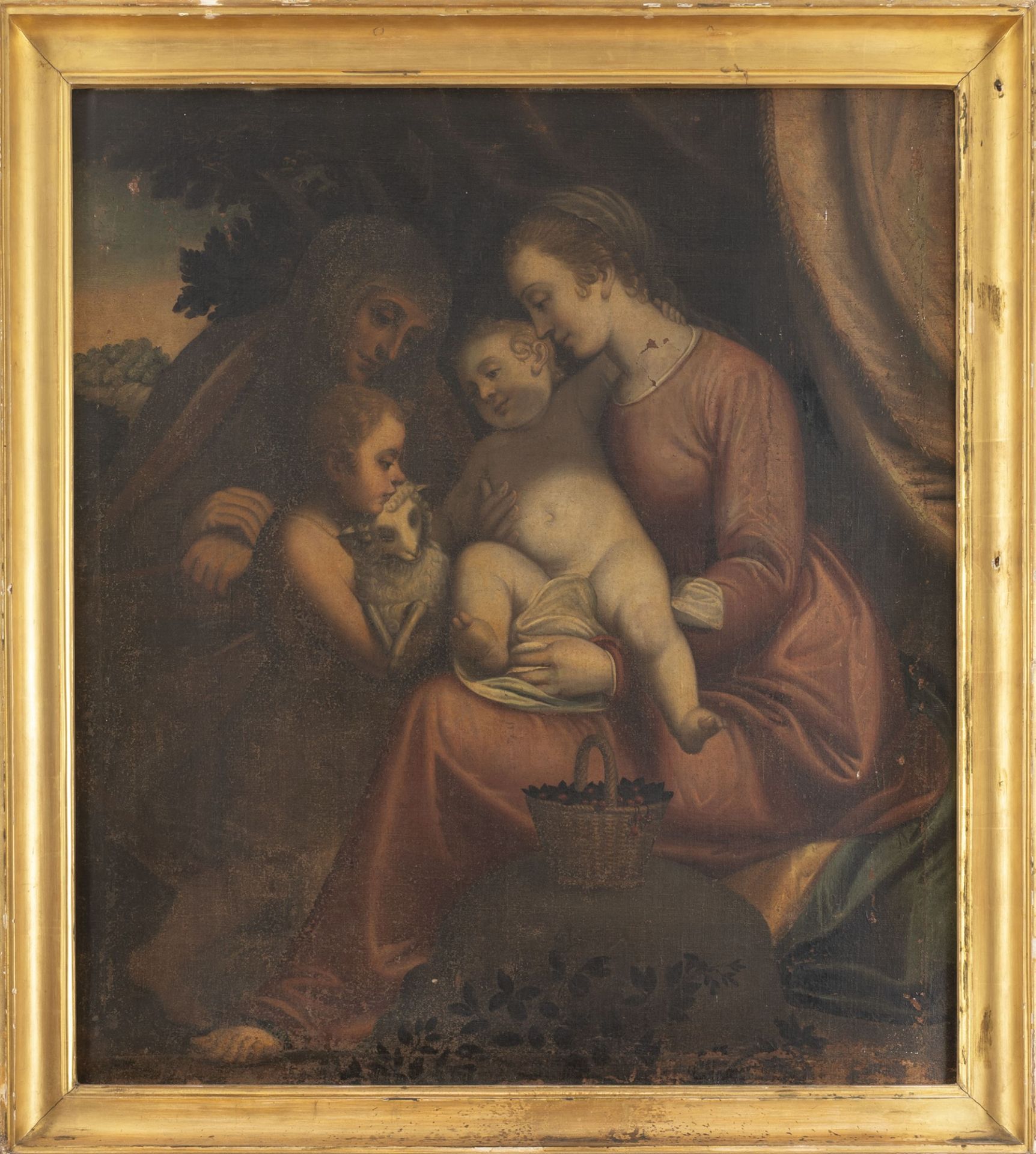 Genoese School, XVI century - Madonna with Child, Saint John and Saint Anne - Bild 2 aus 3