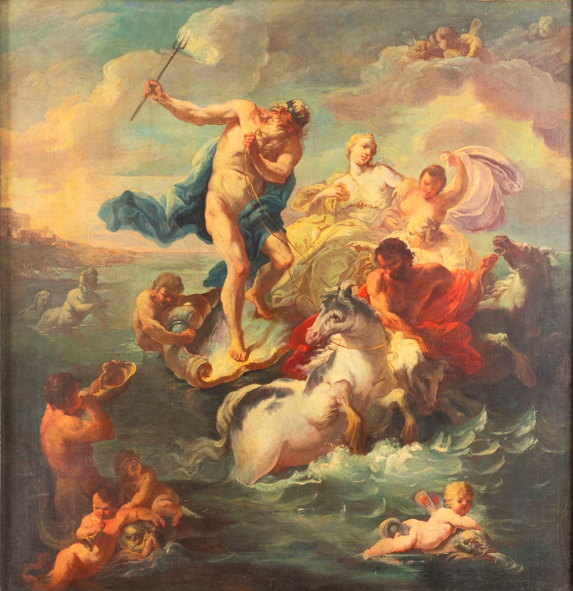 French school, XVIII century - Triumph of Neptune