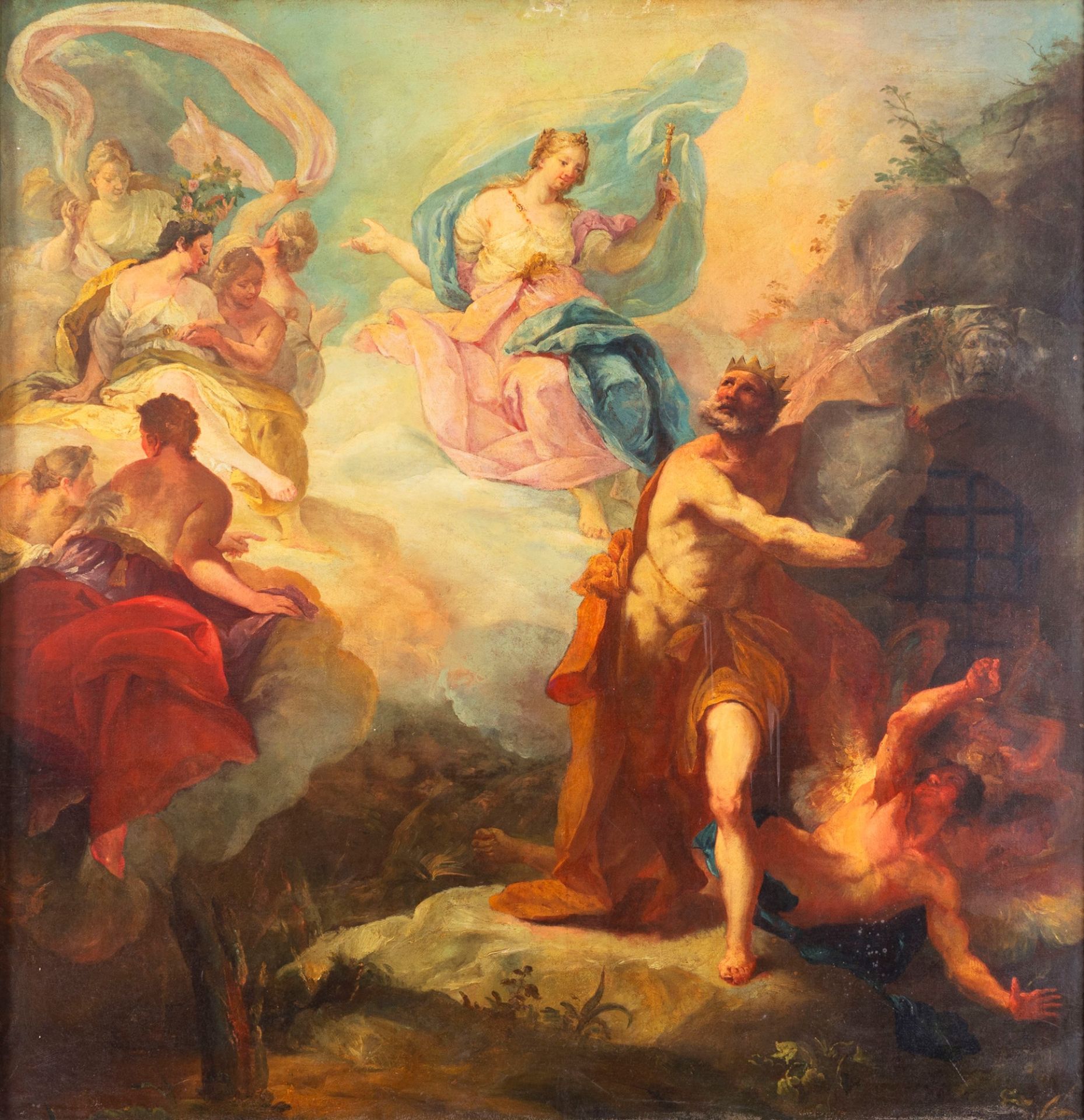 French school, XVIII century - Hades, Demeter and Persephone