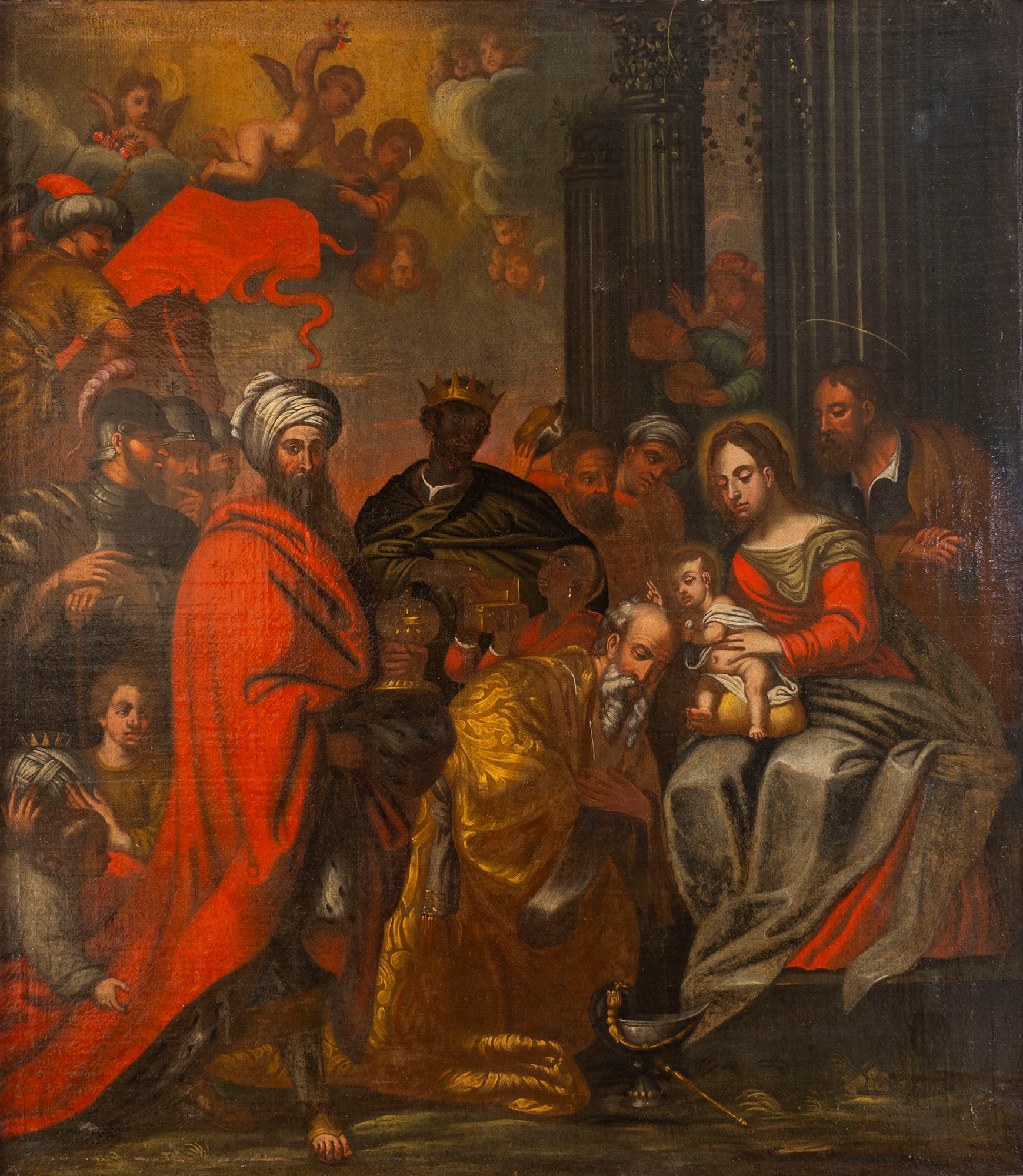 Italian School, XVII century - Adoration of the Magi