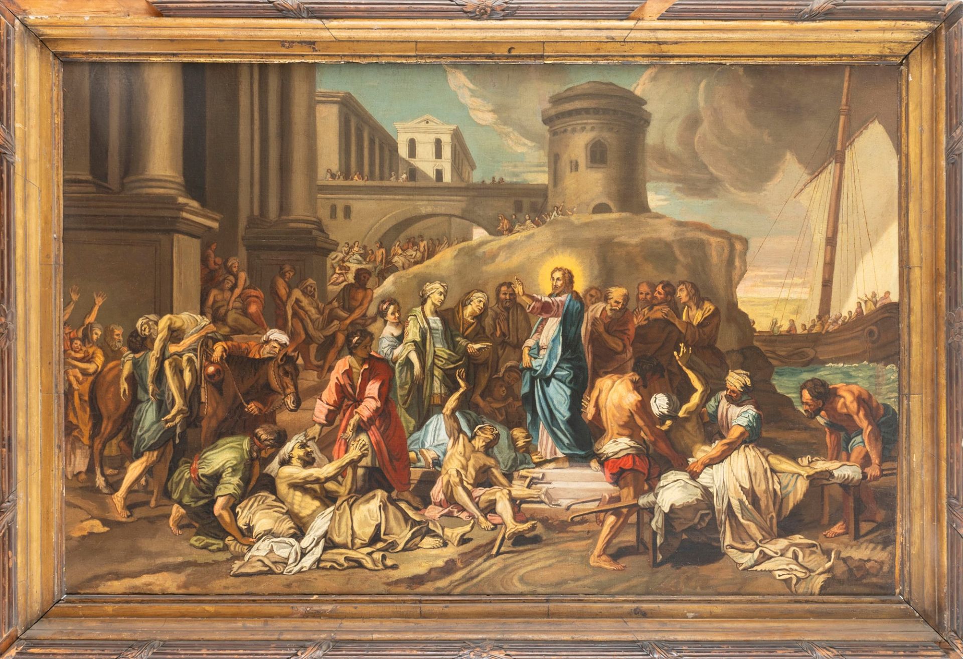 Neapolitan school, eighteenth century - Jesus heals the crippled - Image 2 of 3