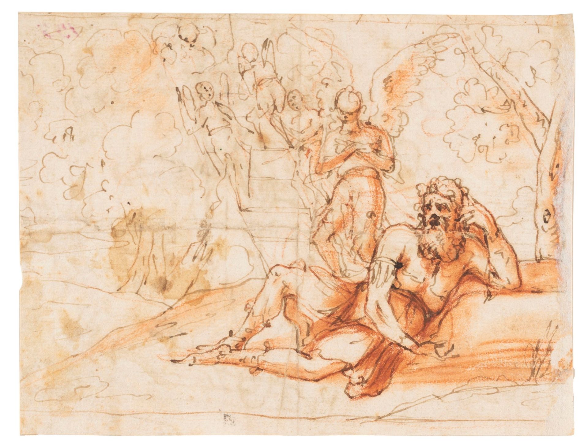 Italian School, XVII century - The charity; and Jacob's Dream - Image 4 of 5
