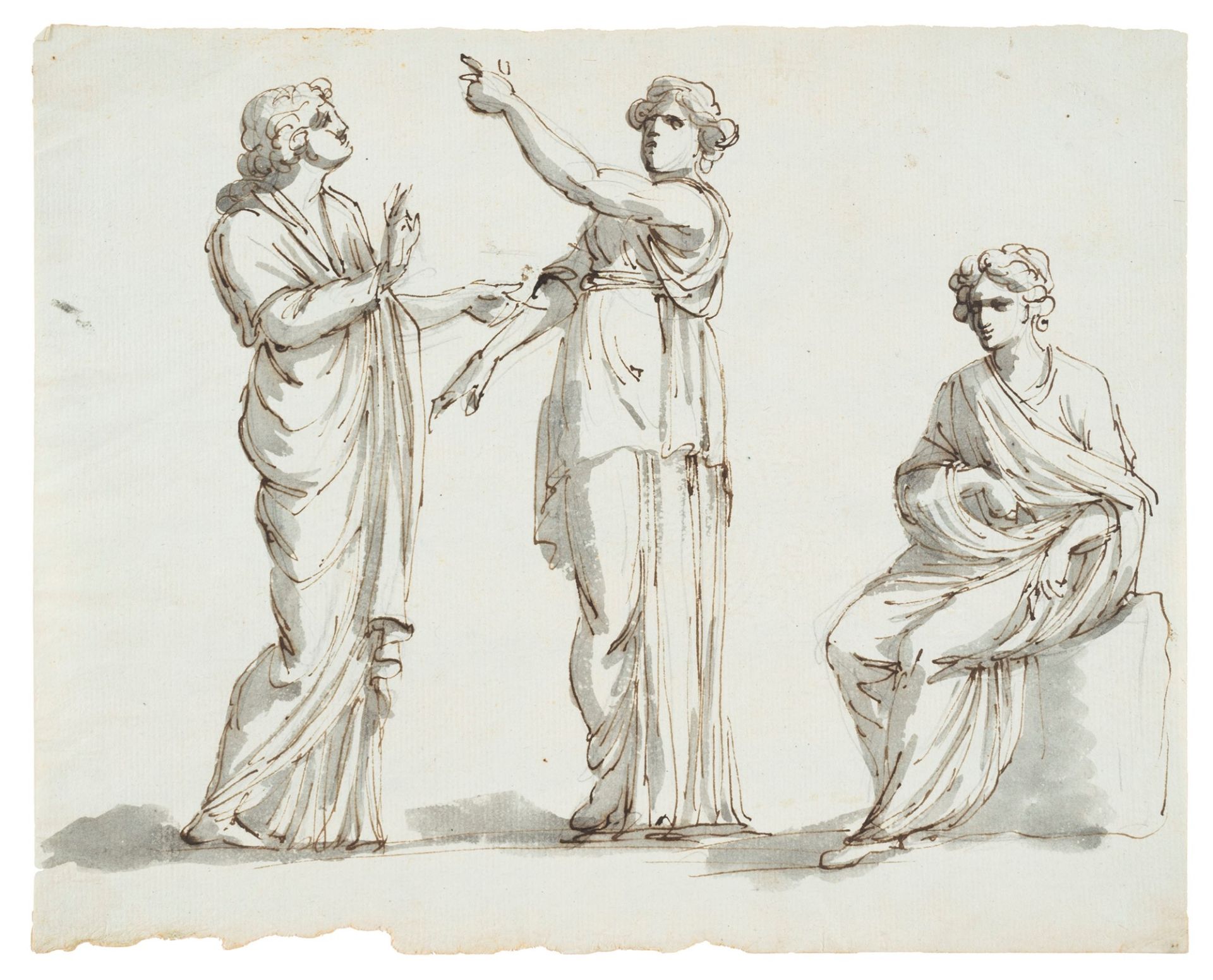 Giacomo Rossi (Bologna 1748-1817) - Studies for classical scenes - Image 4 of 5