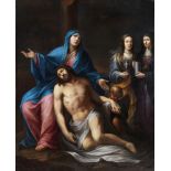 School of Central Italy, mid-eighteenth century - Pieta with two saints