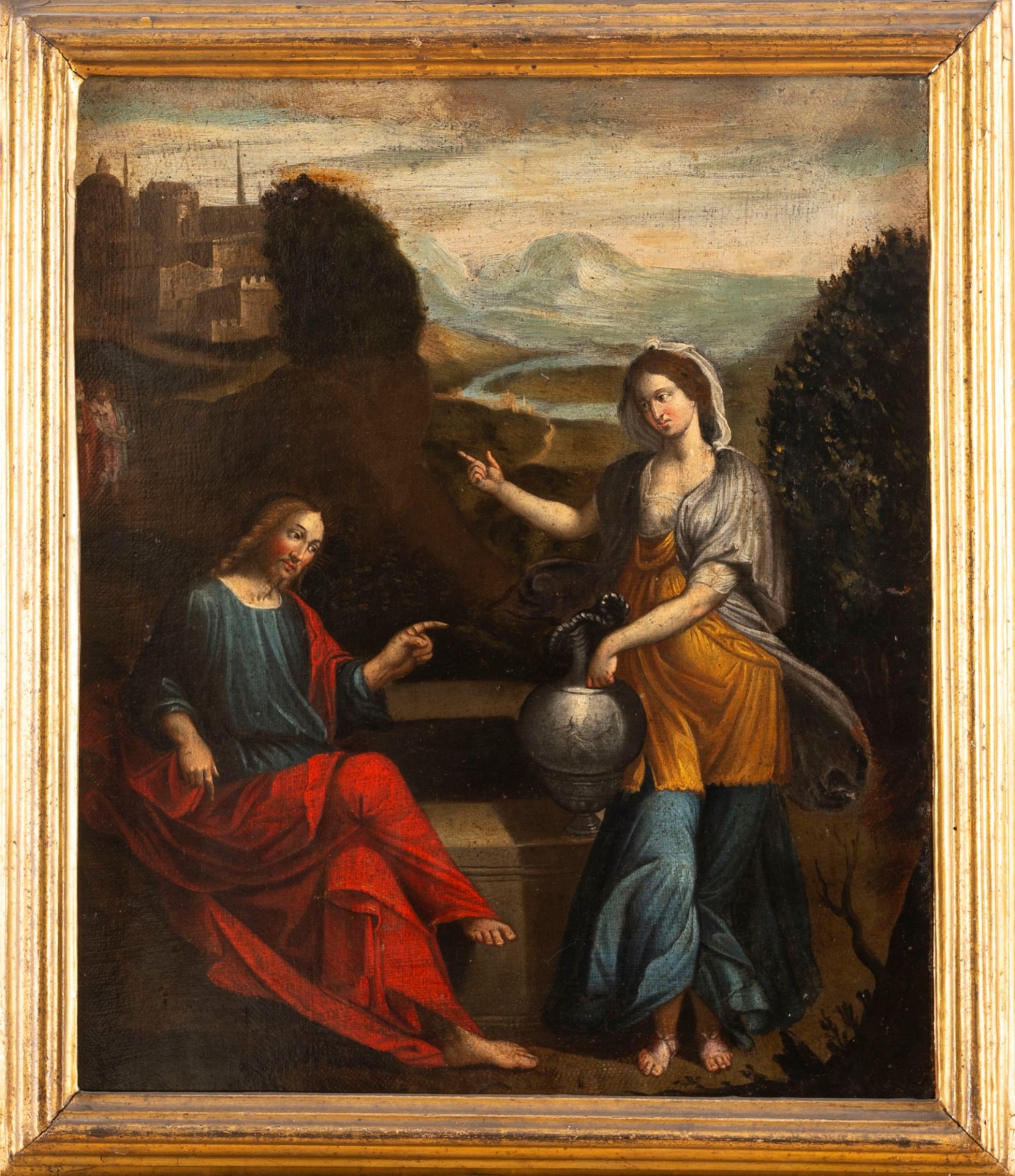 After Benvenuto Tisi known as Garofalo - Christ and the Samaritan woman at the well - Image 2 of 3
