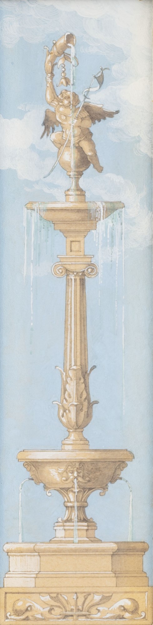 Jules-Frédéric Bouchet (Parigi 1799-1860) - Study for a fountain